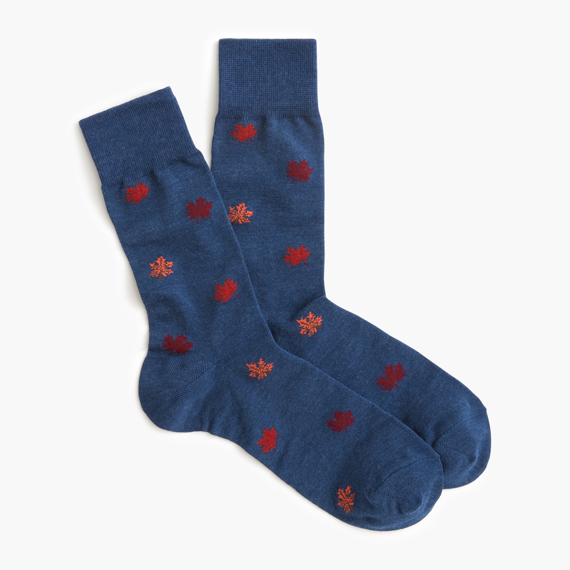 fall leaves socks for men