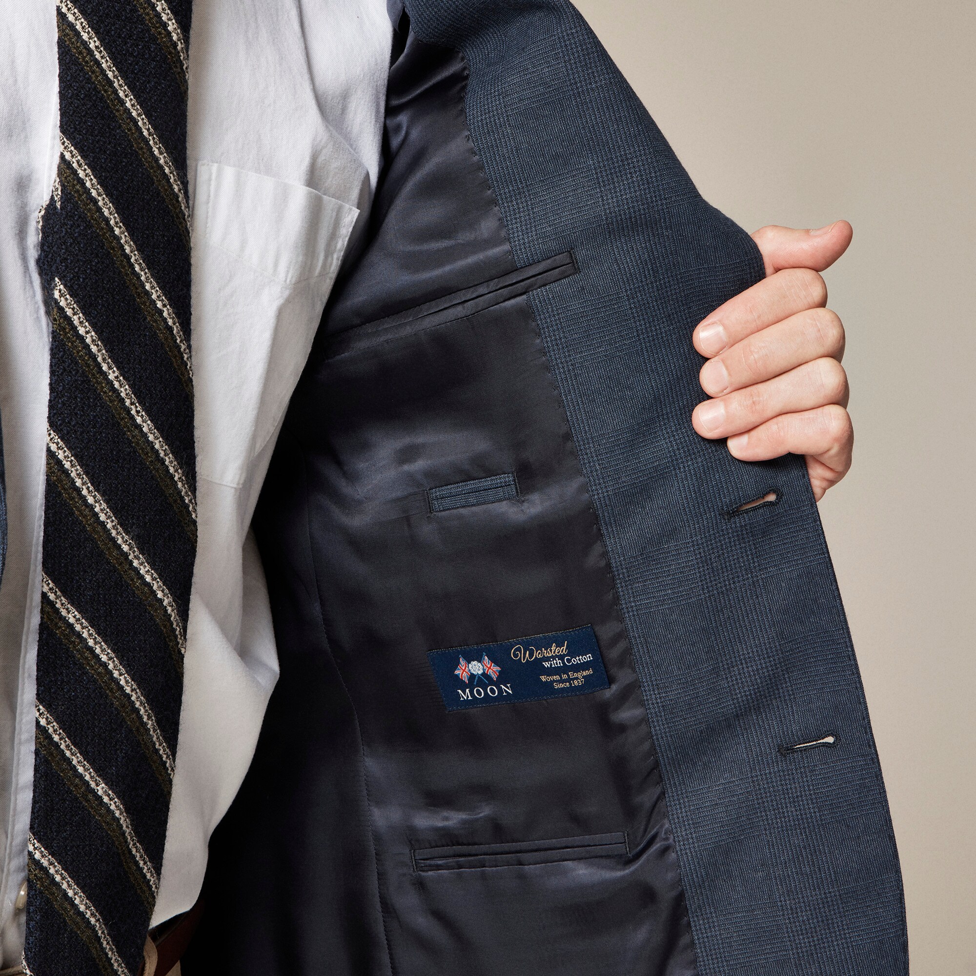 未使用　J Crew Ludlowコート ヘリンボーン ネイビー Navy Blazers & Sportcoats For Men | J.Crew