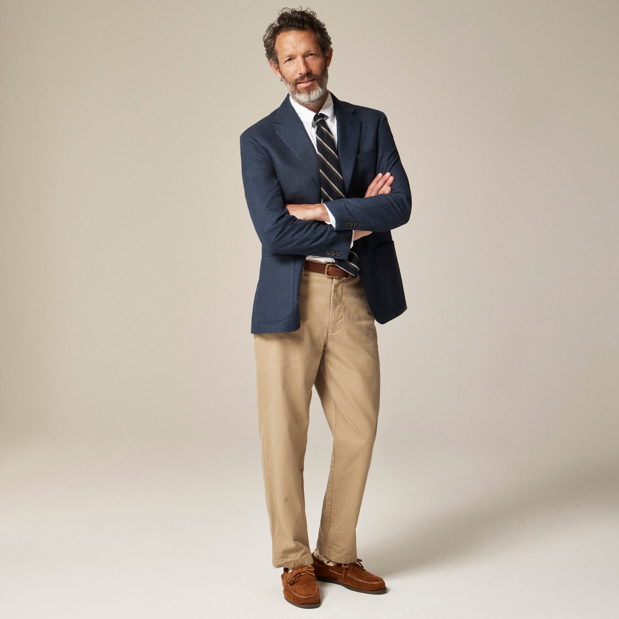 Blazer in English cotton-wool blend