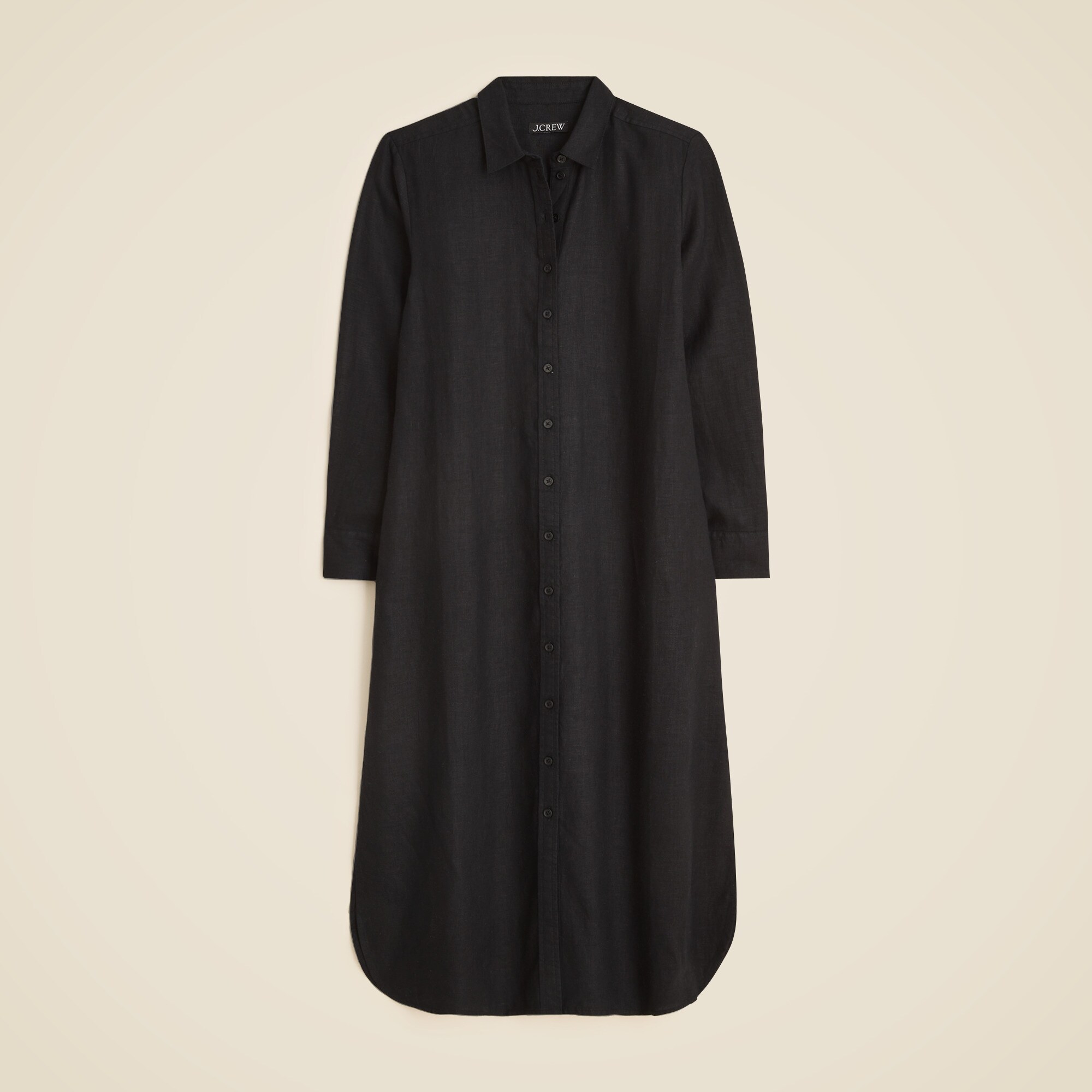Tunic shirt-dress in linen