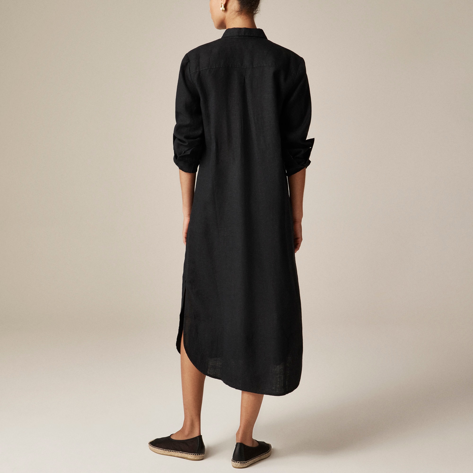 womens Tunic shirtdress in linen