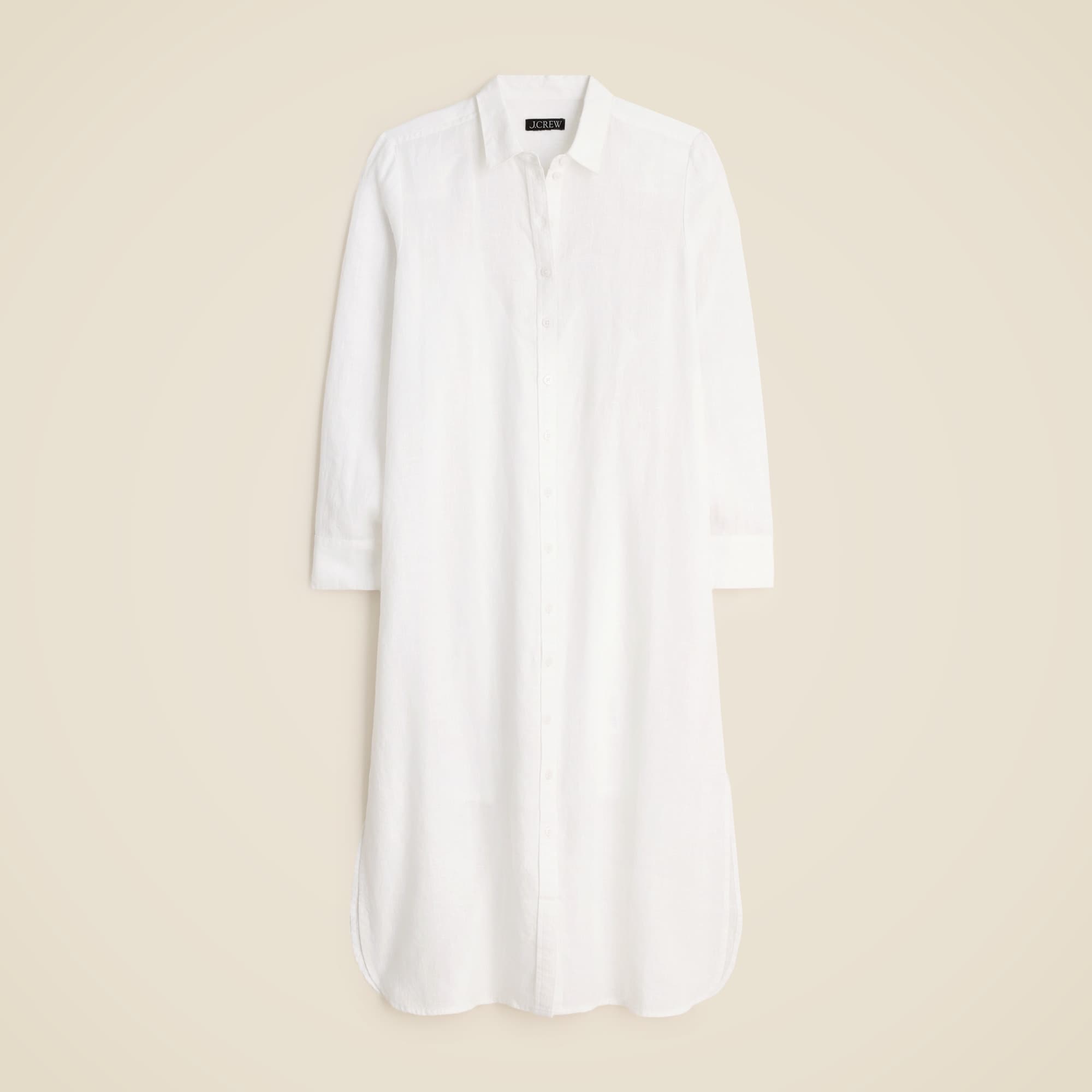 womens Tunic shirtdress in linen