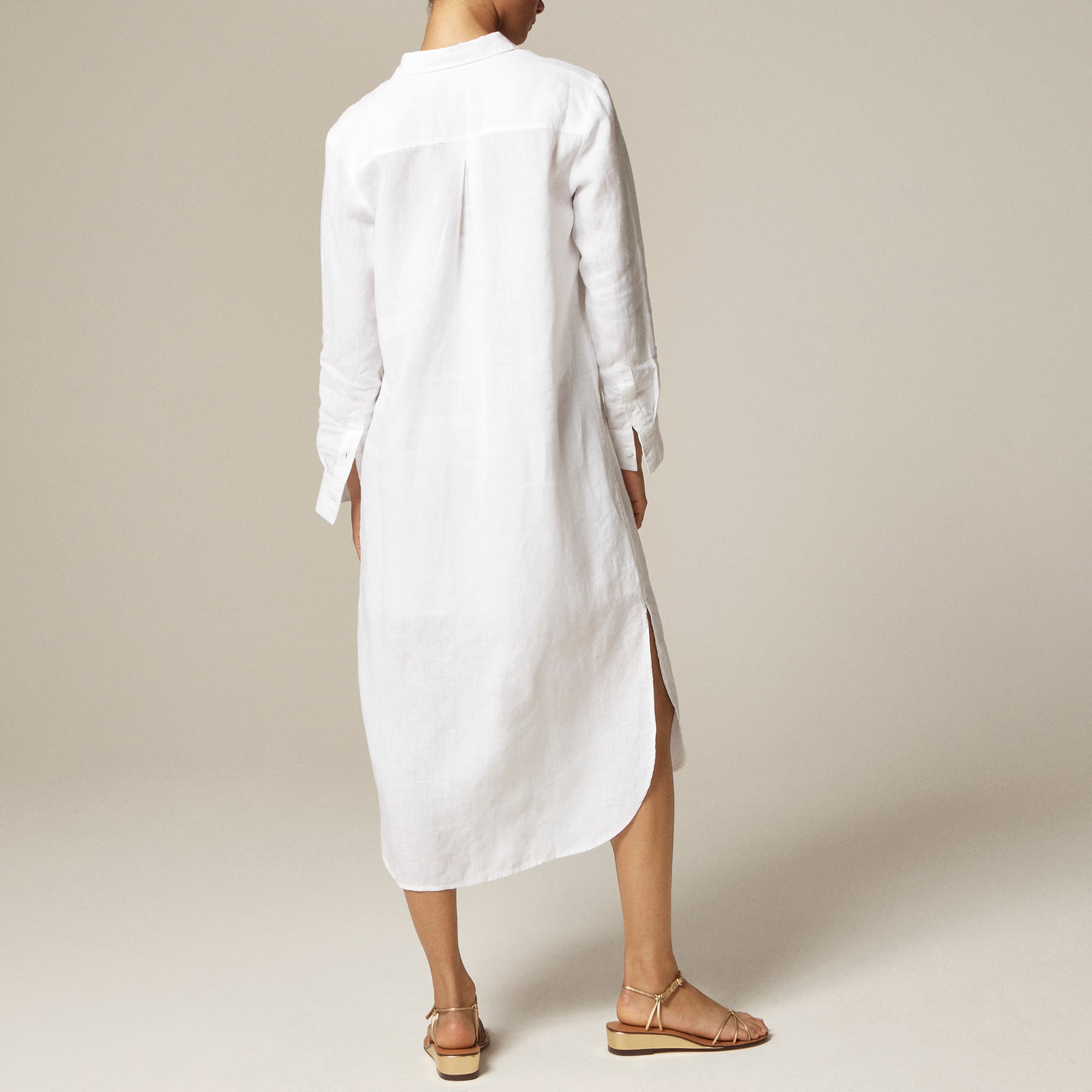 womens Tunic shirtdress in linen