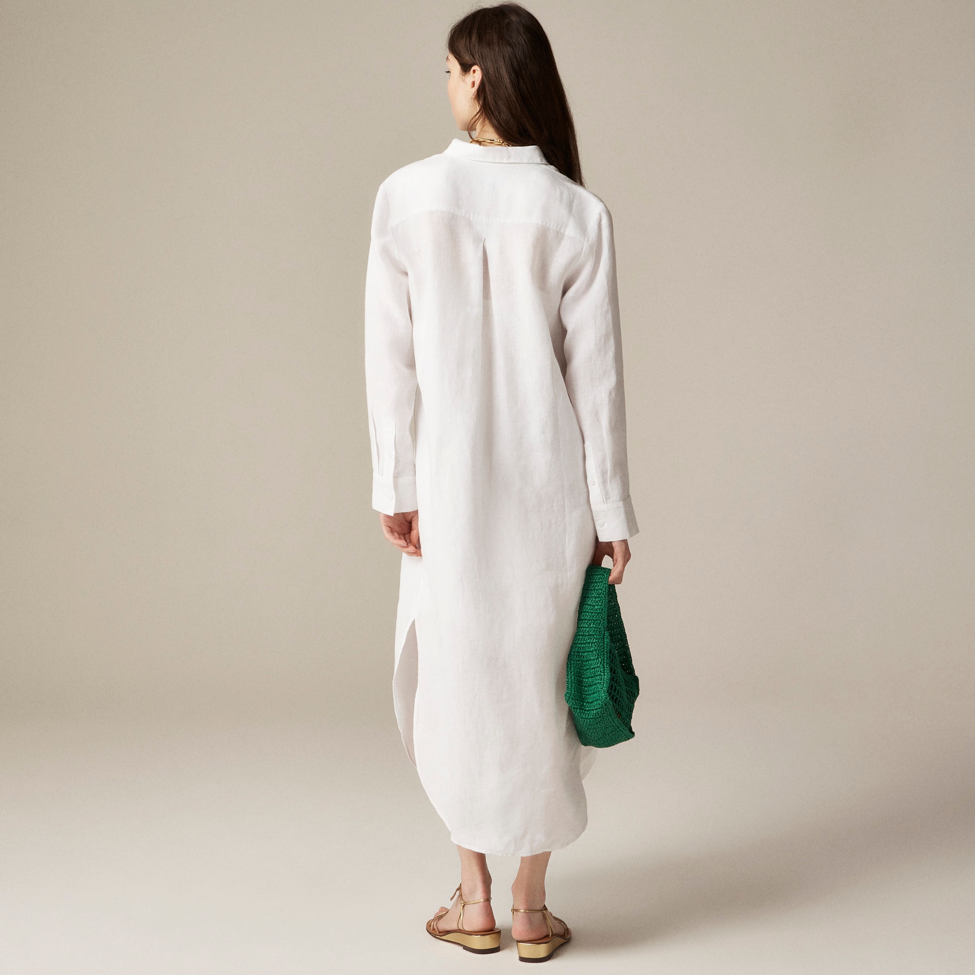 womens Tunic shirtdress in linen