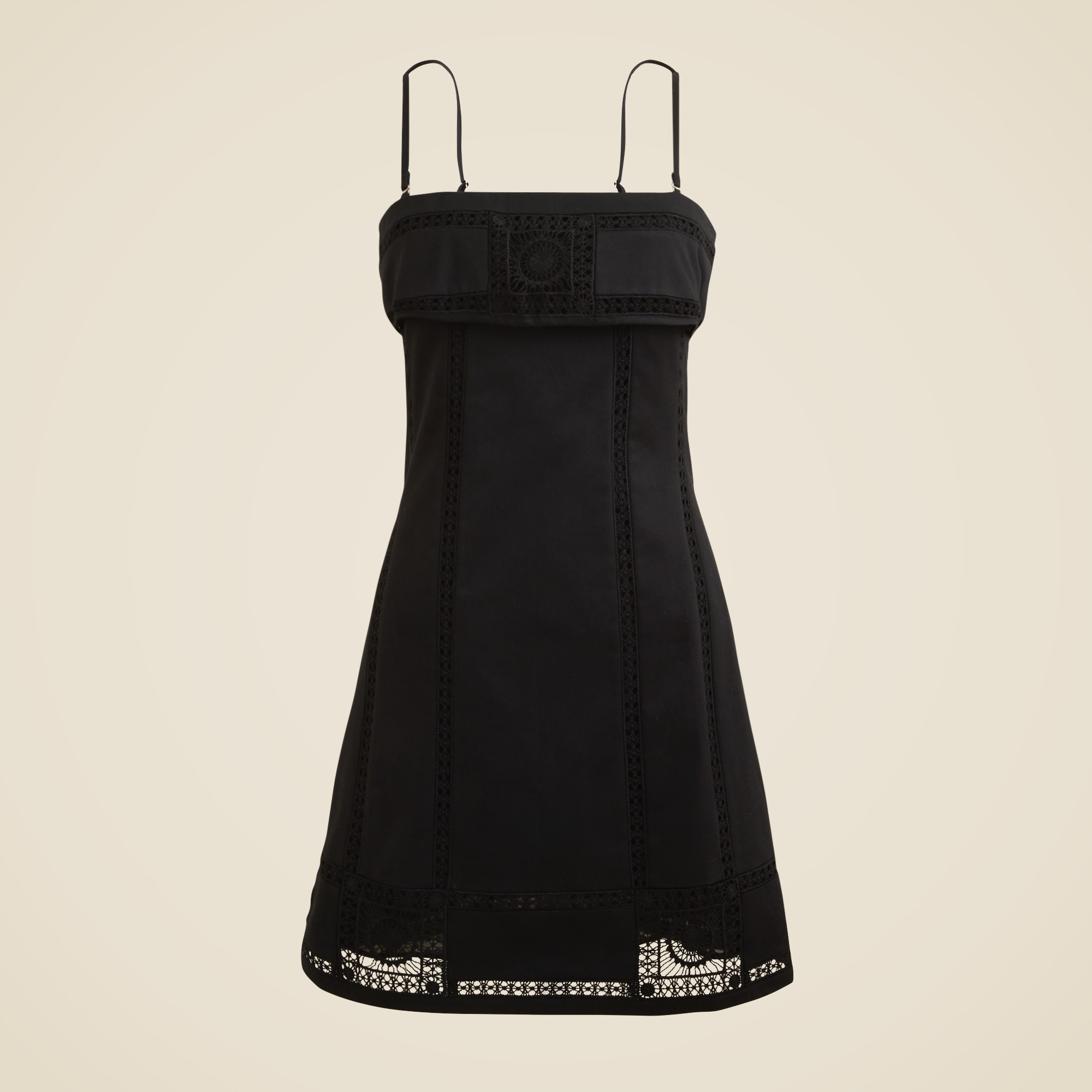 Crochet-panel Mini Dress For Women | J.Crew