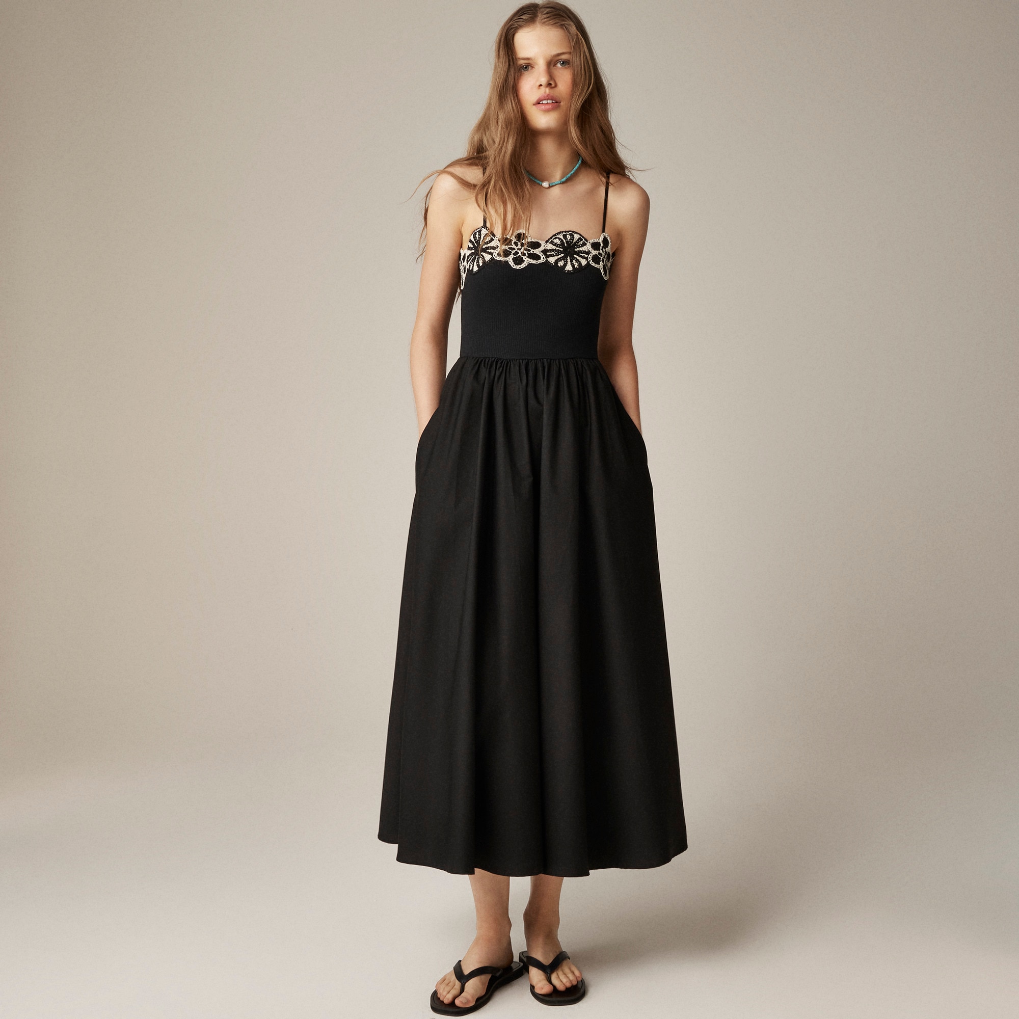 womens Crochet mixy dress