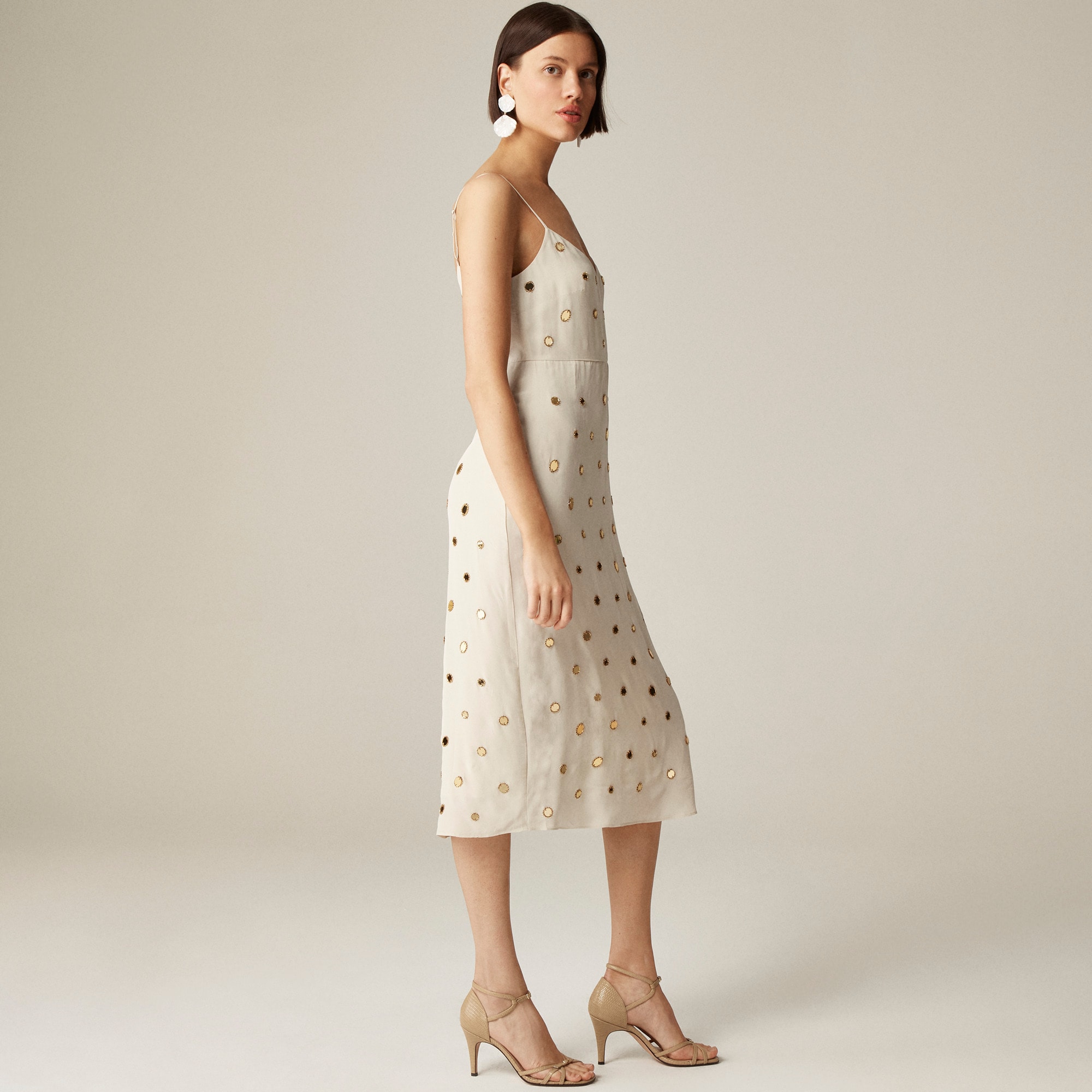 womens Collection slip dress with mirror embellishments