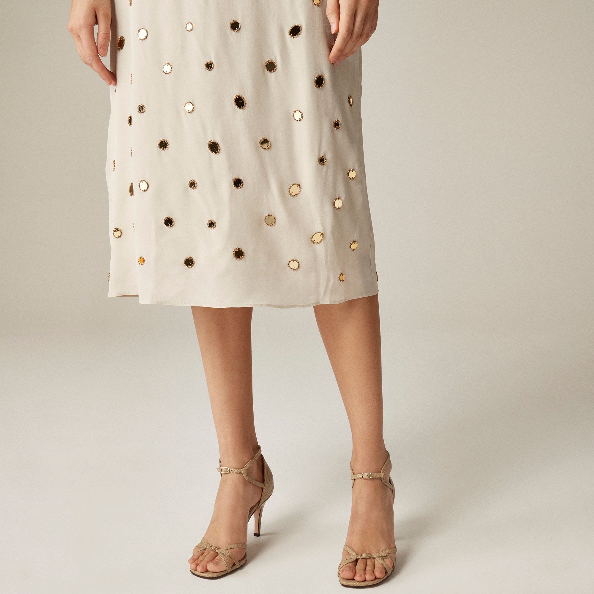 womens Collection slip dress with mirror embellishments