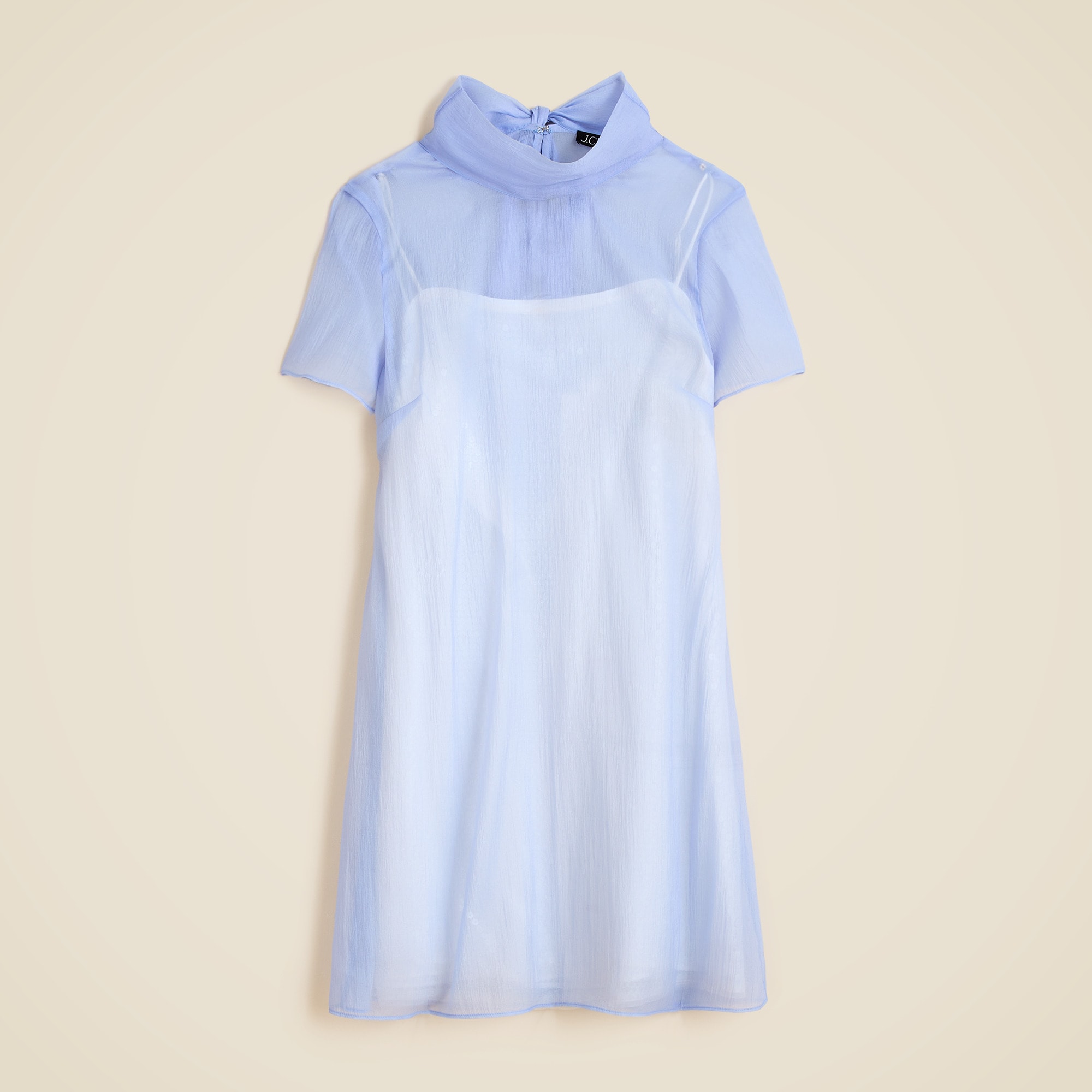Collection bow-tie slip dress in organza