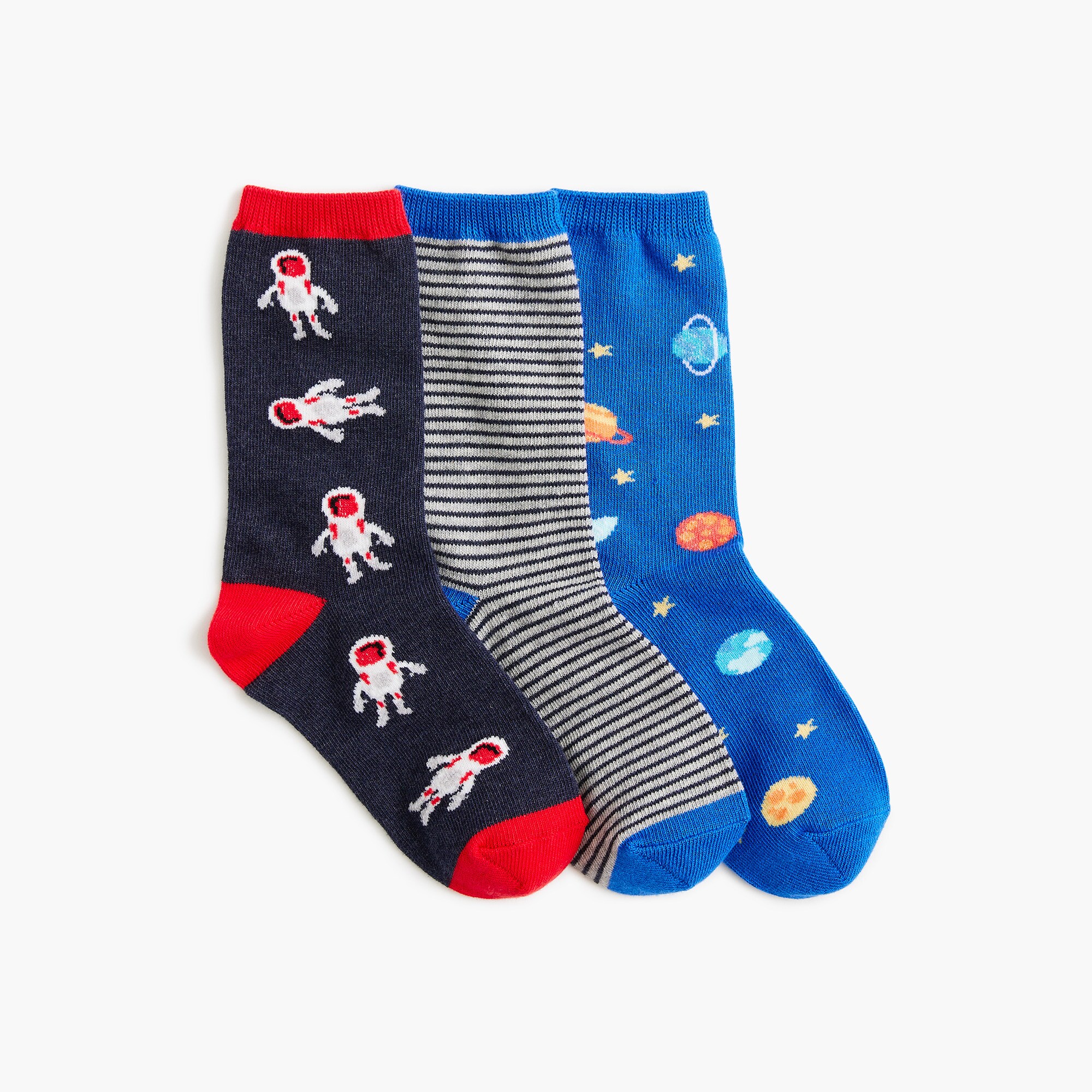 boys' space socks pack-of-three for boys