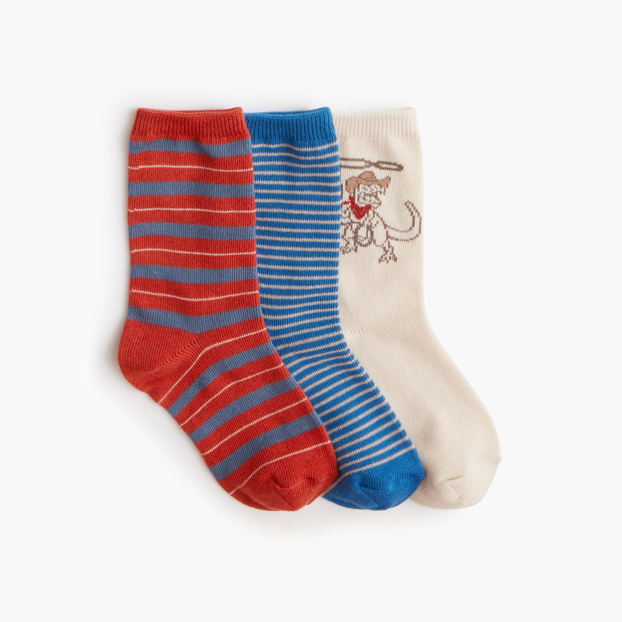 boys' cowboy dinosaur socks pack-of-three for boys