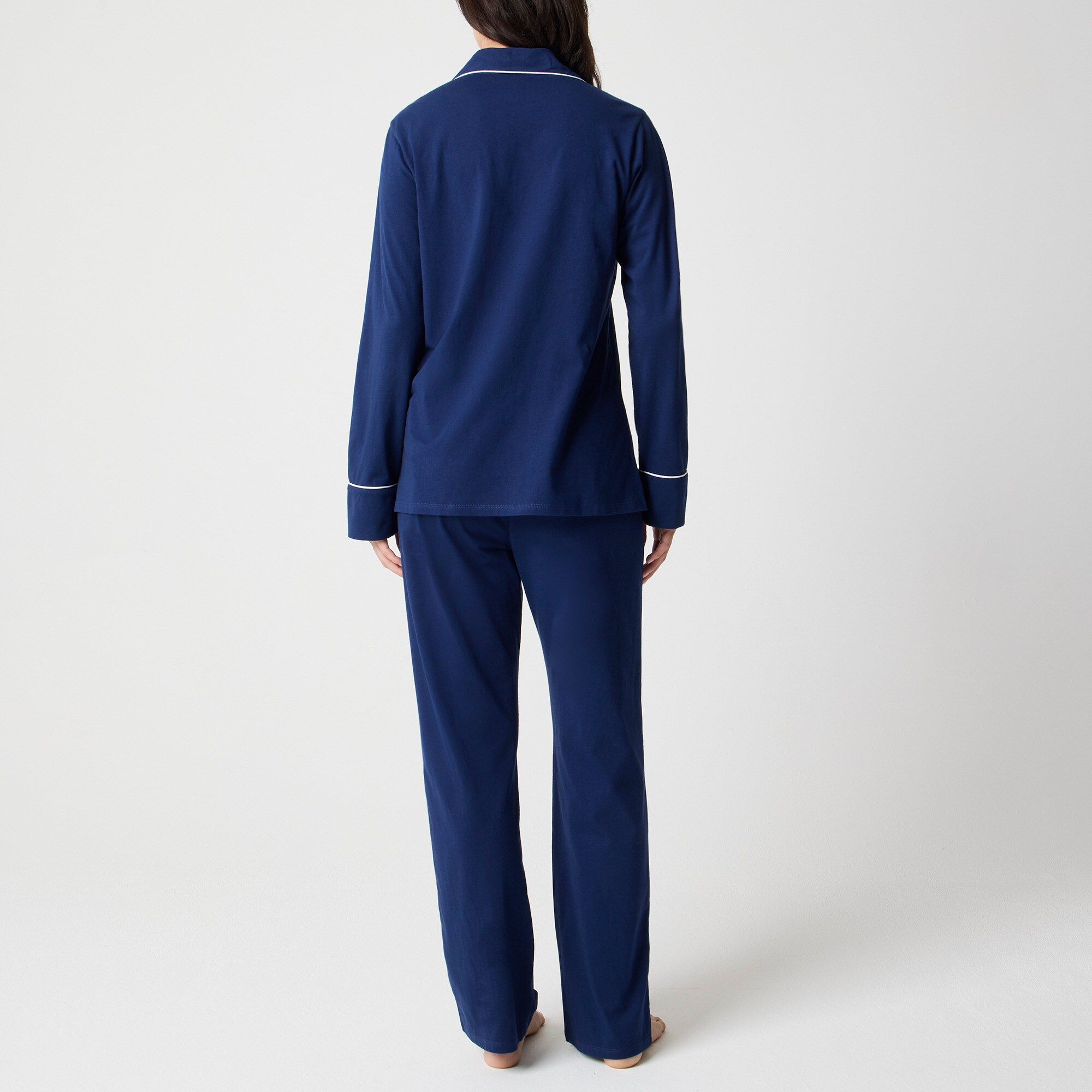 Long-sleeve Cotton Poplin Pajama Set For Women | Factory