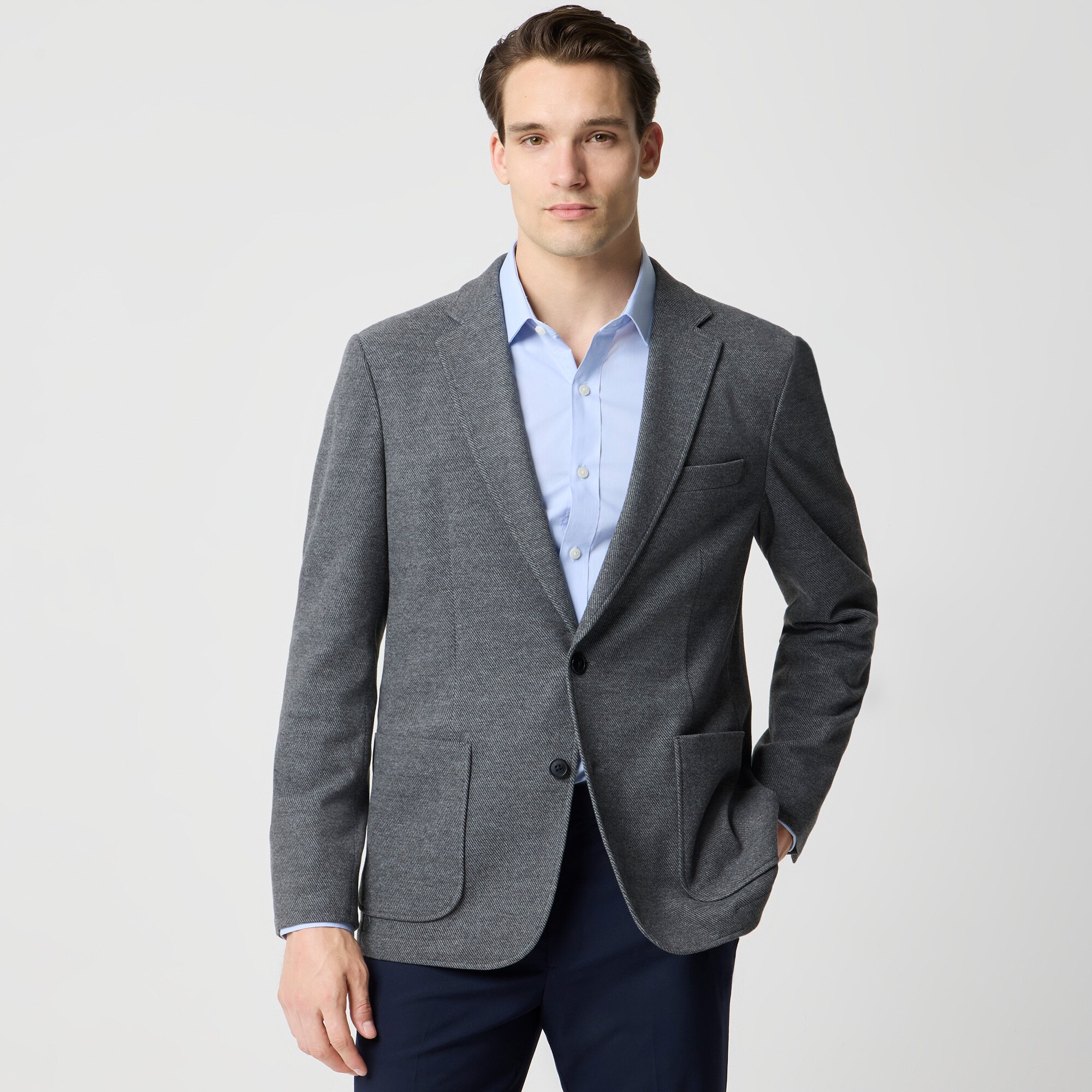 Classic-fit double-knit blazer