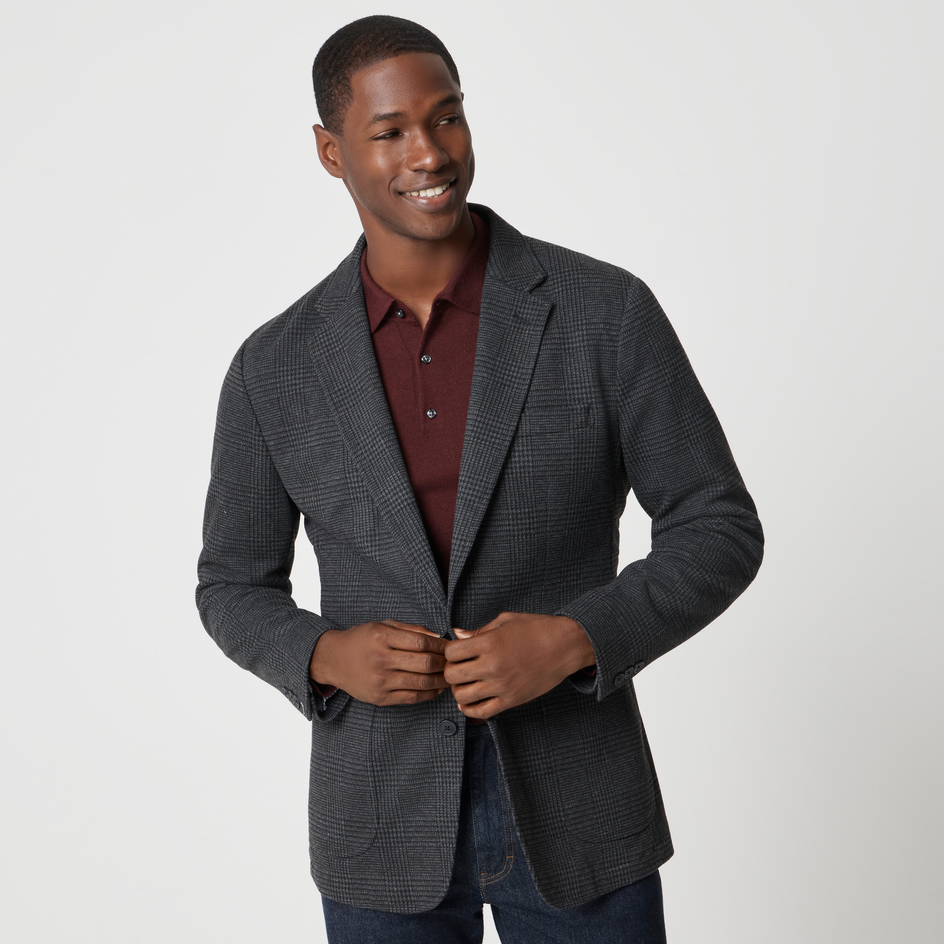 Double-knit blazer