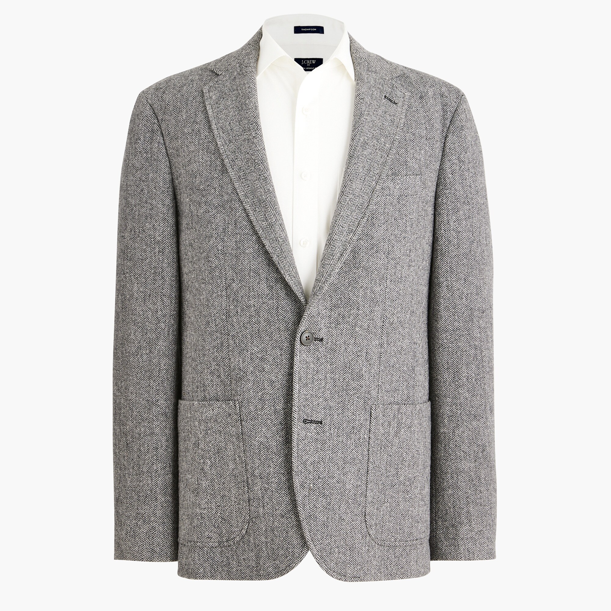  Wool-blend herringbone blazer