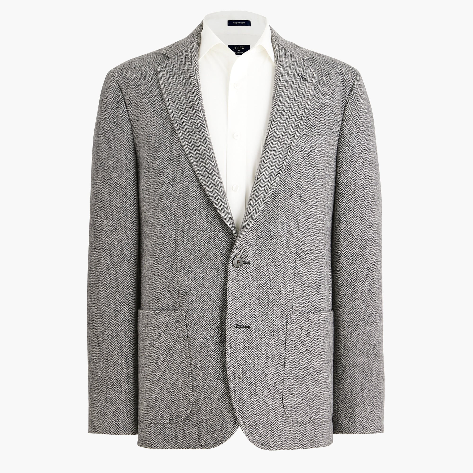 Wool-blend Herringbone Blazer For Men | Factory