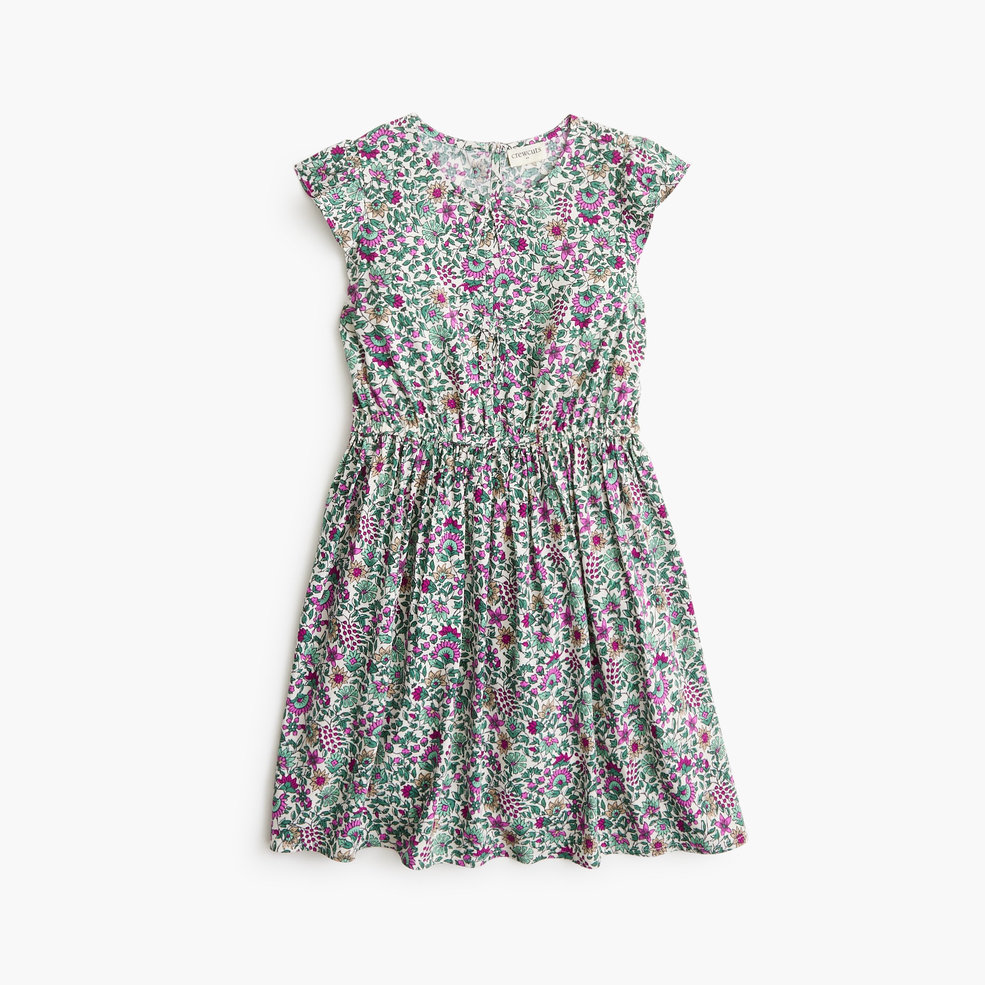 girls Girls' floral bow-front dress
