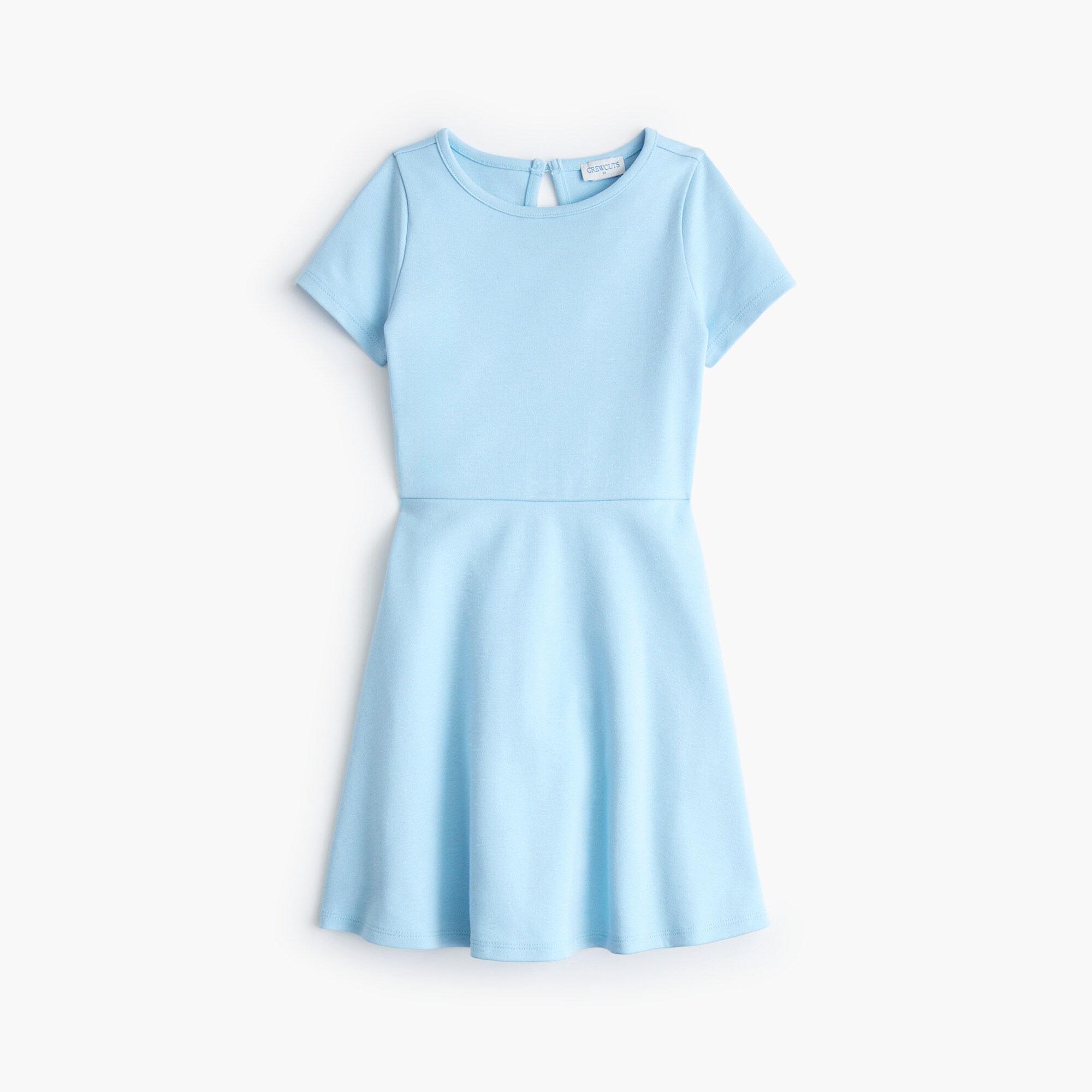 girls' short-sleeve ponte uniform dress for girls
