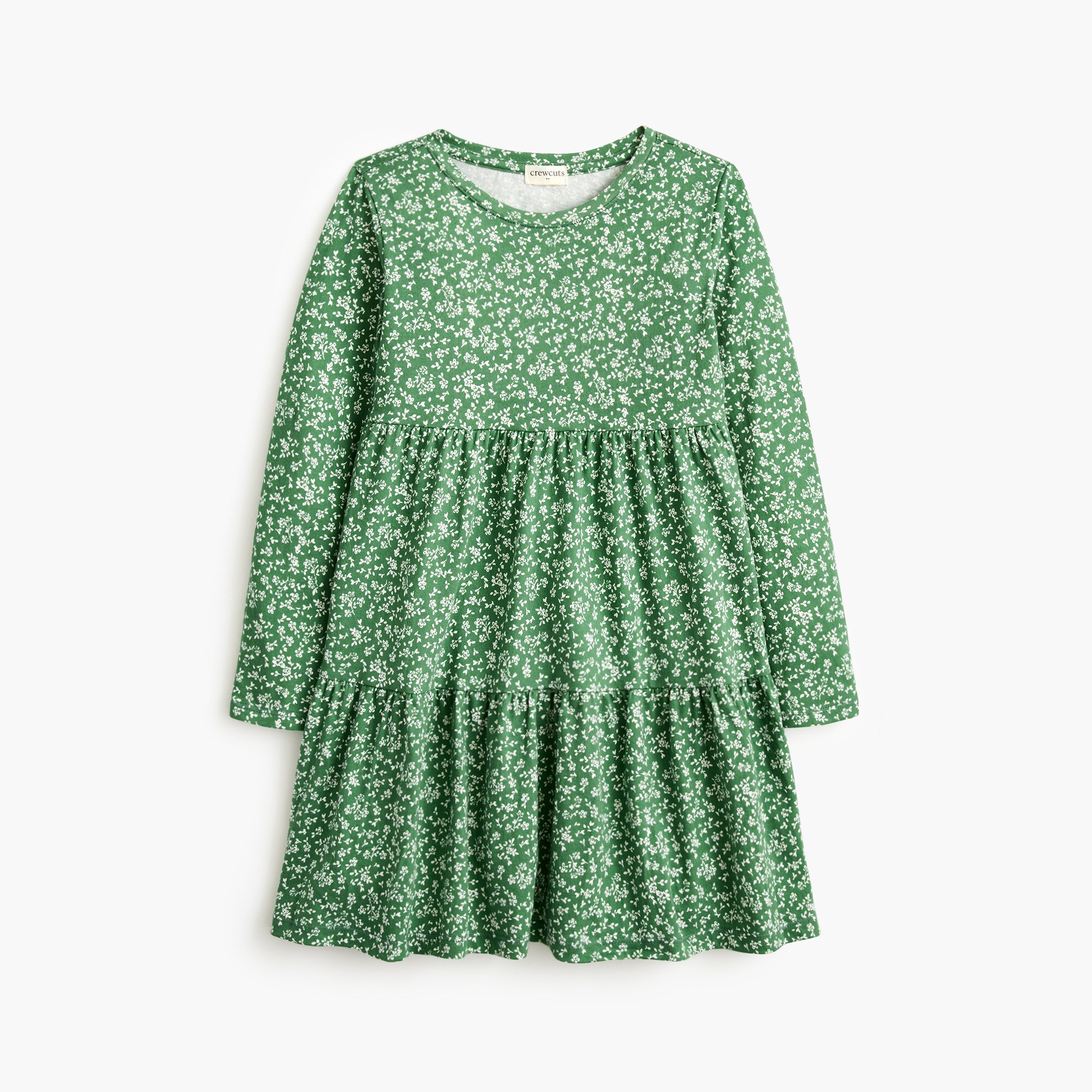 girls' floral tiered knit dress for girls
