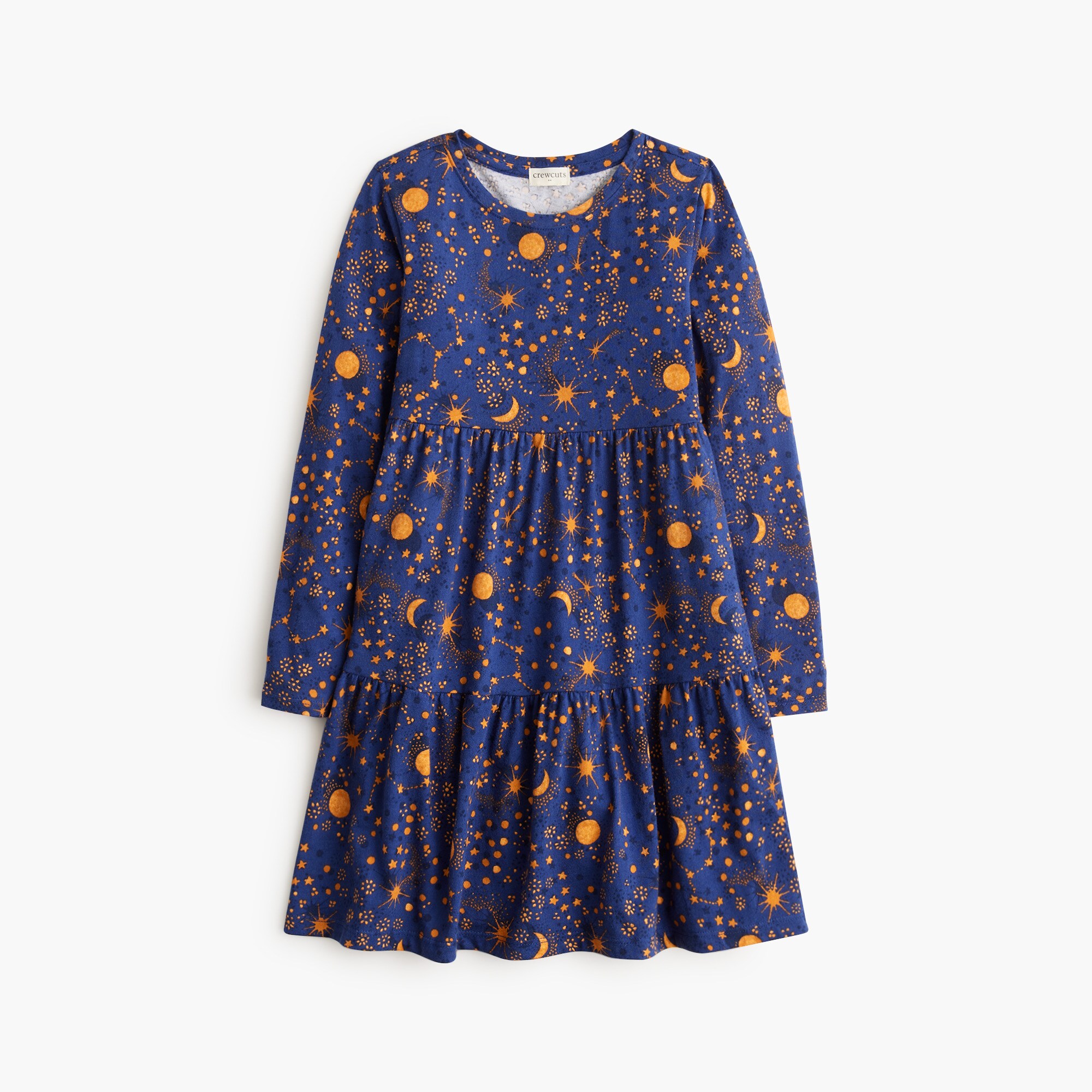 girls' knit constellations tiered dress for girls