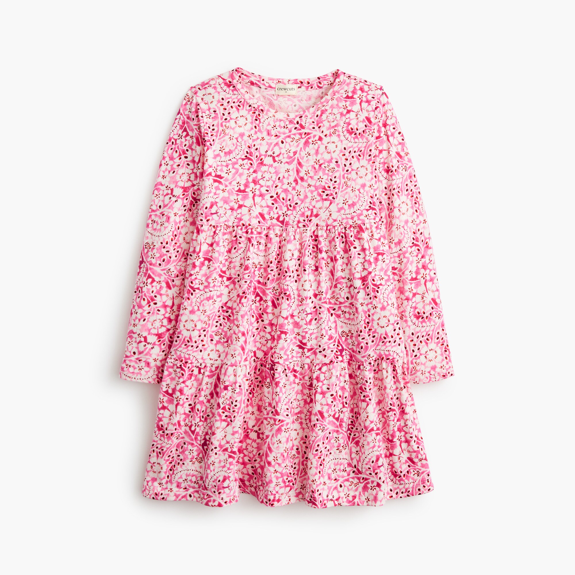 Crew Factory J Crew Flower Dress Eyelet Puff-sleeve Dress For Women Factory
