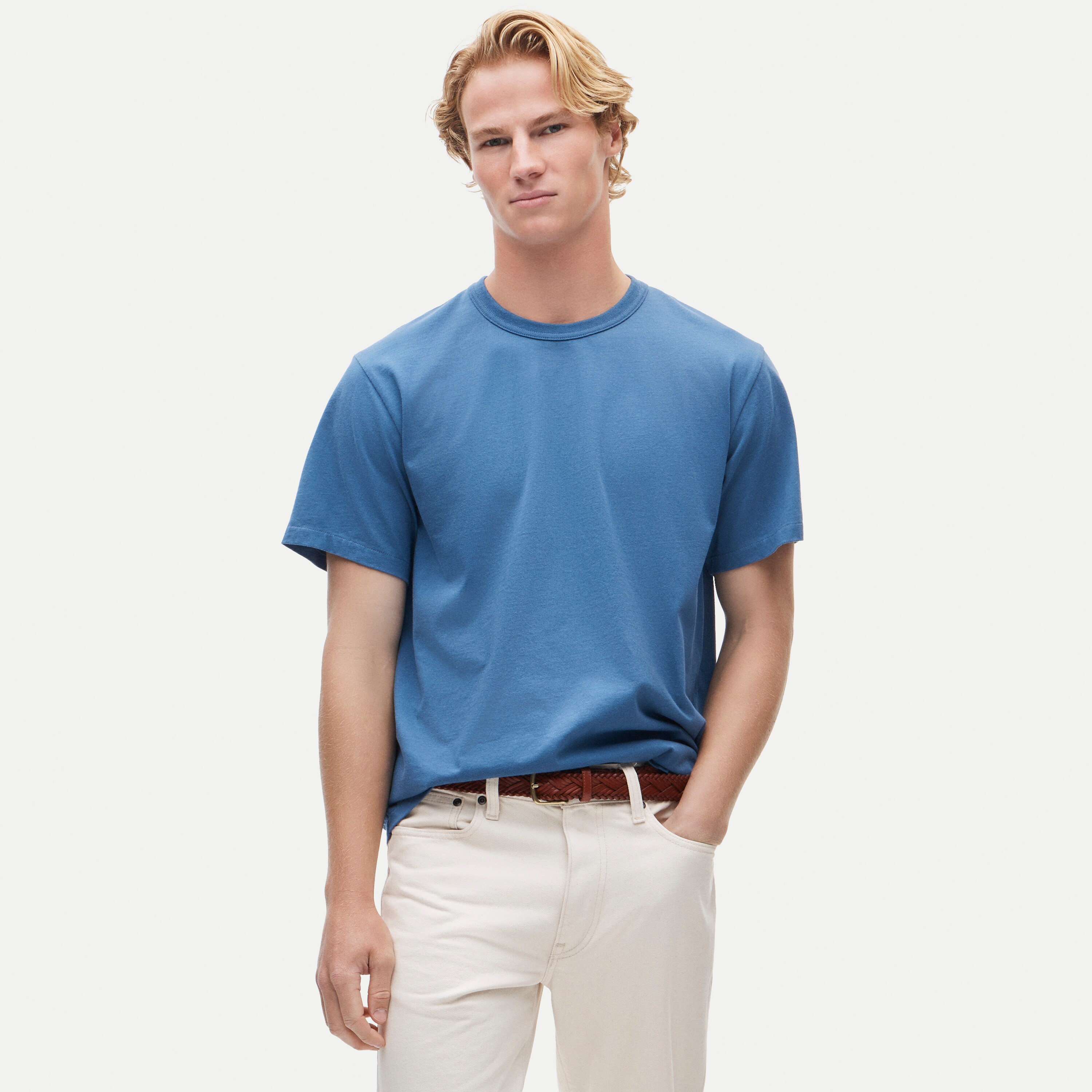 Wallace & Barnes heritage-weight cotton T-shirt