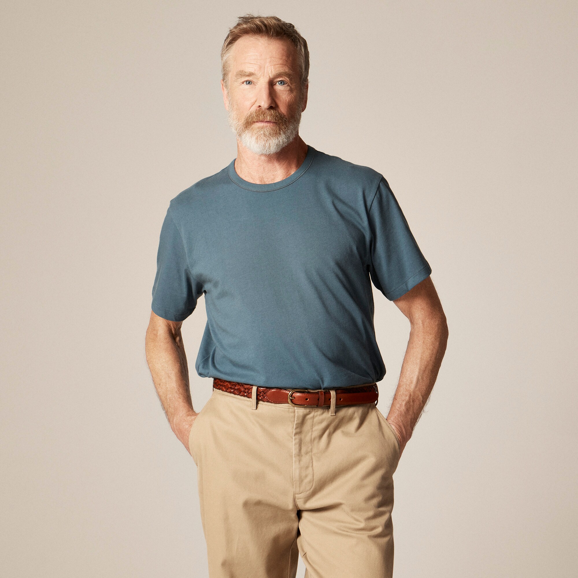Wallace & Barnes heritage-weight cotton T-shirt