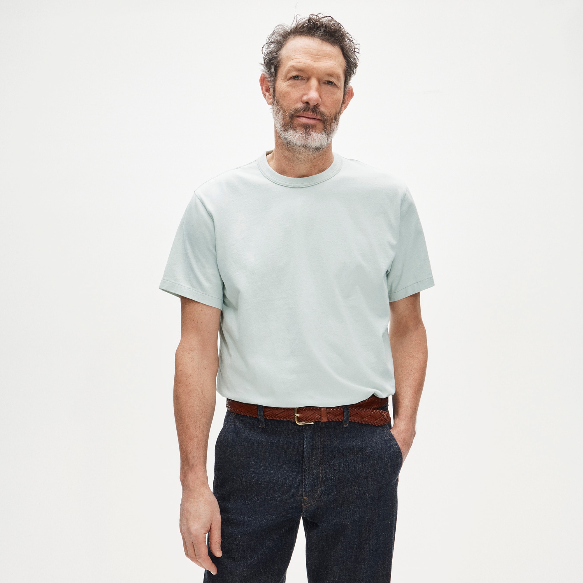 Wallace & Barnes heritage-weight cotton T-shirt