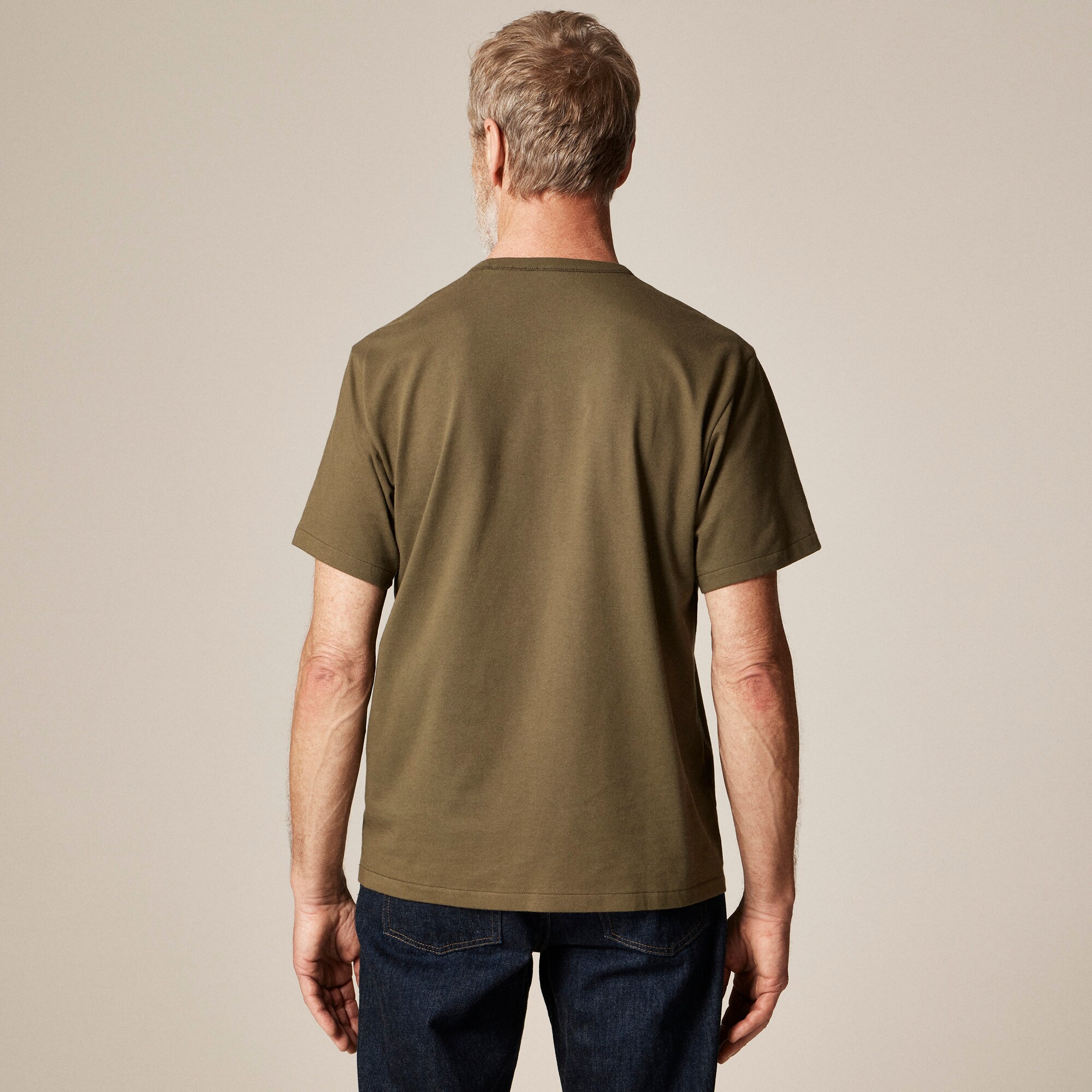 Wallace & Barnes heritage-weight cotton T-shirt