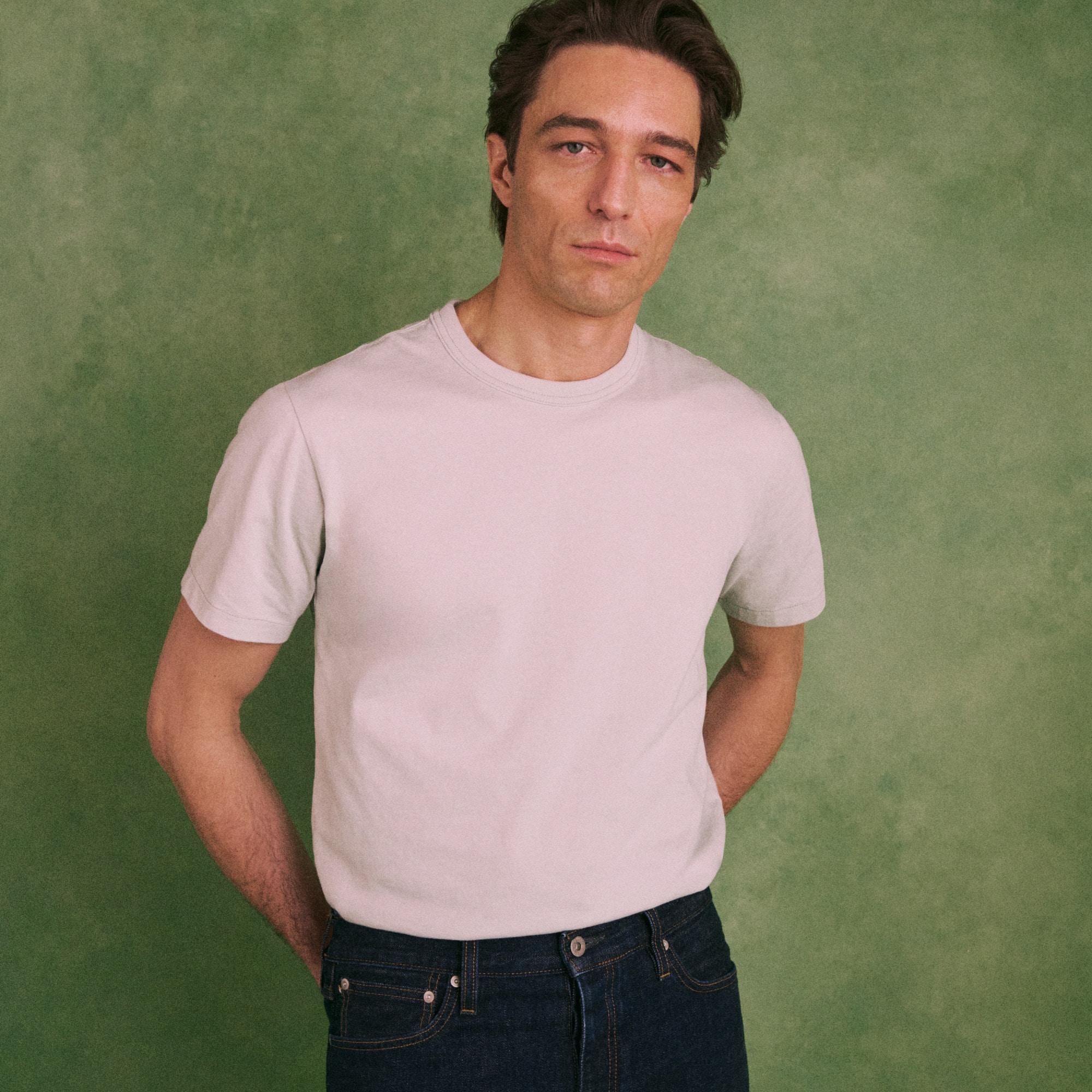 Wallace & Barnes heritage-weight cotton T-shirt