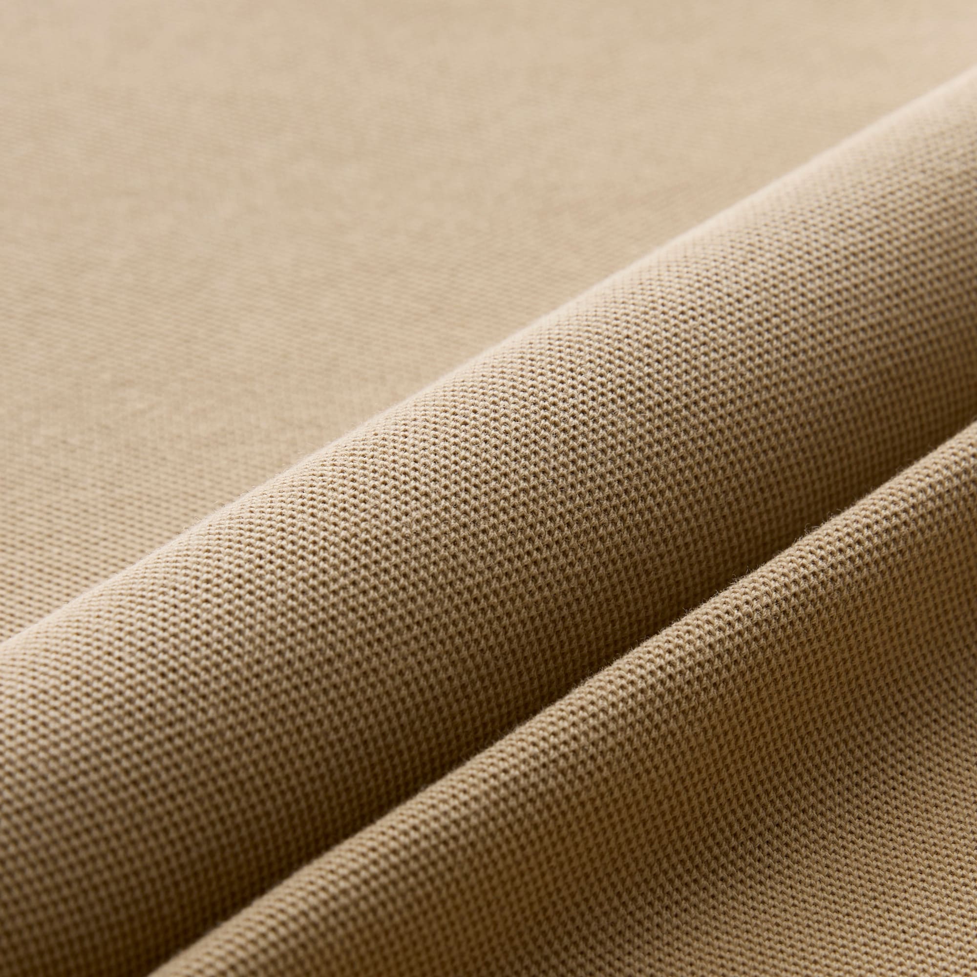 Long-sleeve washed piqué polo shirt