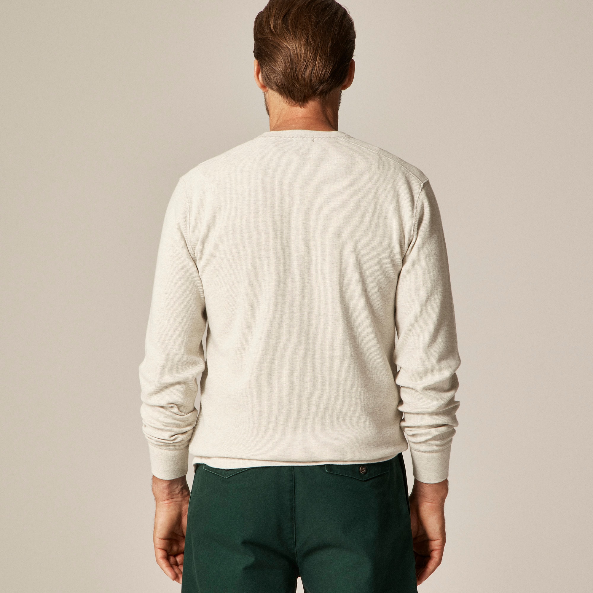Jacquard Rib-knit Henley For Men | J.Crew