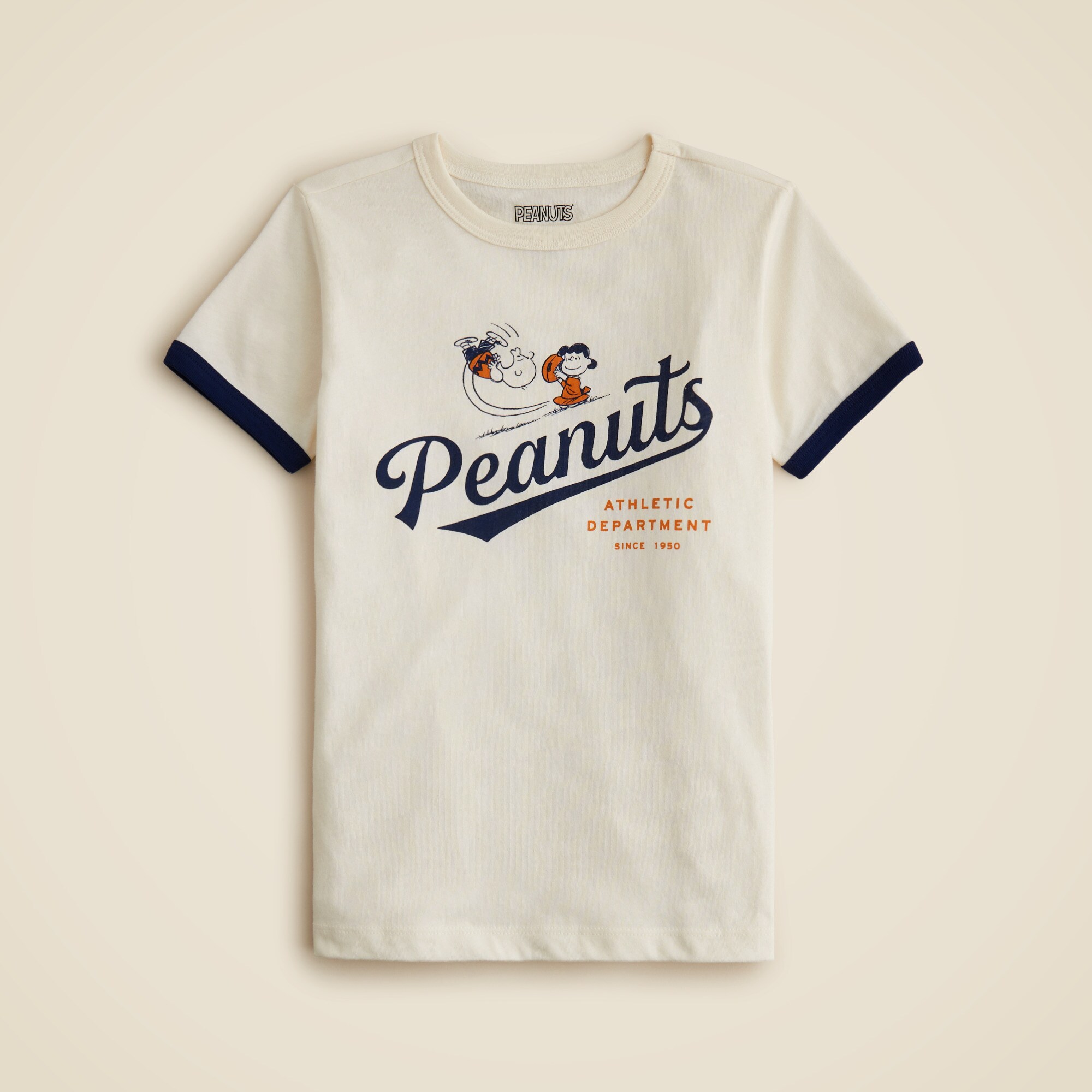 Peanuts® X Crewcuts "Athletic department" graphic T-shirt