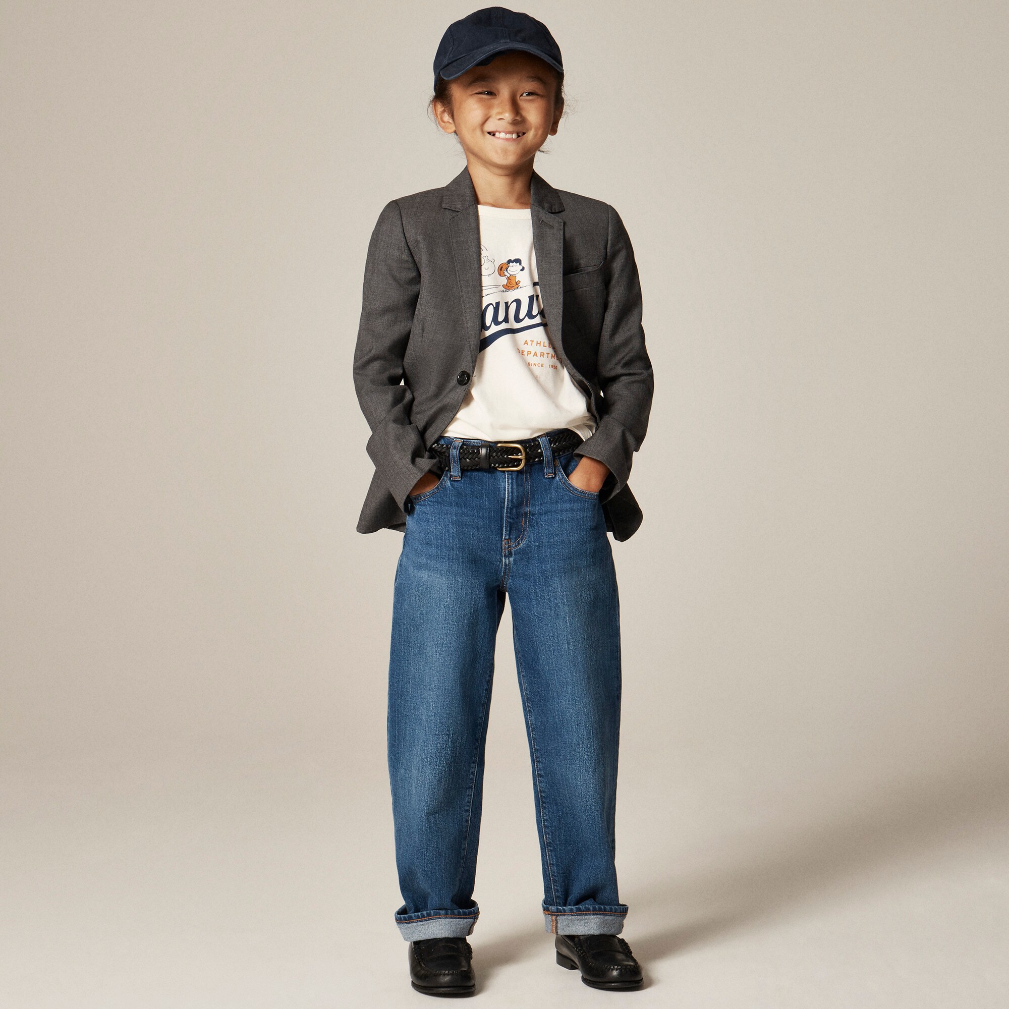 Peanuts® X Crewcuts "Athletic department" graphic T-shirt