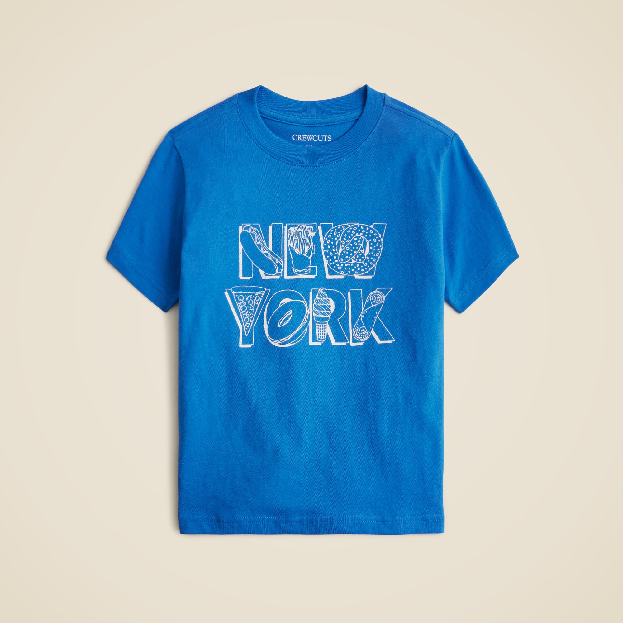  Kids' short-sleeve New York food graphic T-shirt