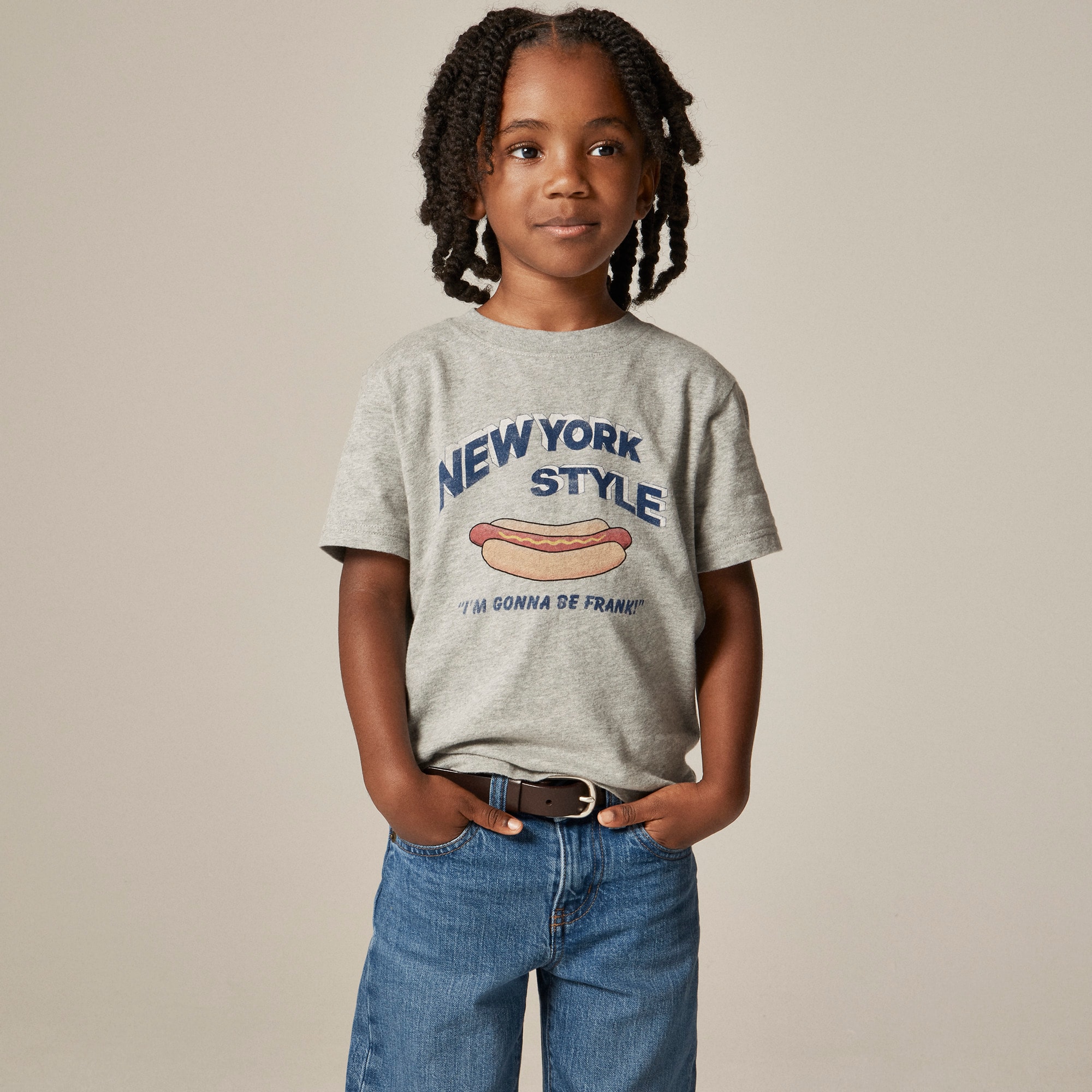 boys Kids' short-sleeve NYC hot dog graphic T-shirt