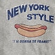 Kids' short-sleeve NYC hot dog graphic T-shirt HTHR NY HOT DOG kids' short-sleeve nyc hot dog graphic t-shirt for boys