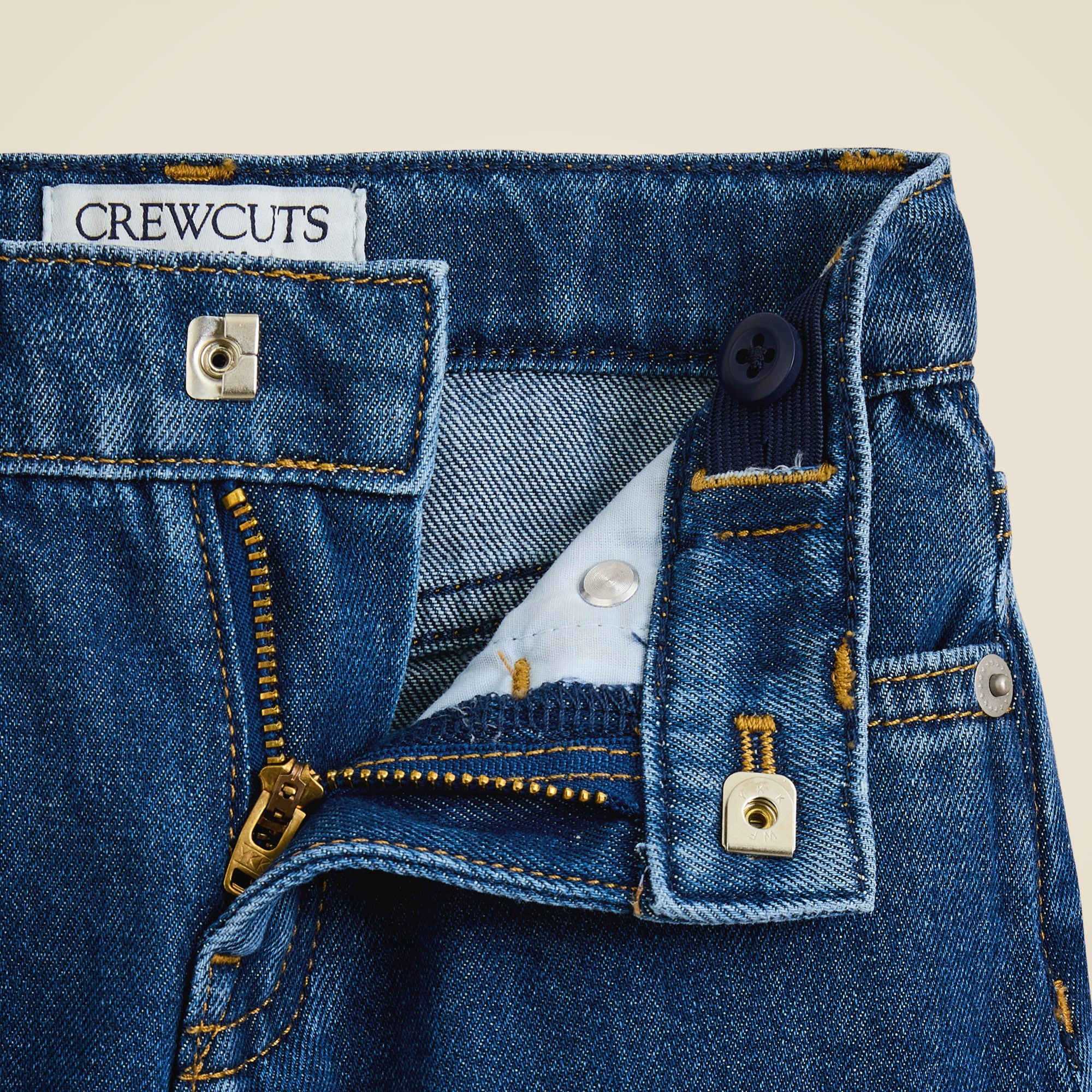 Girls' barrel-leg jean in drapey denim