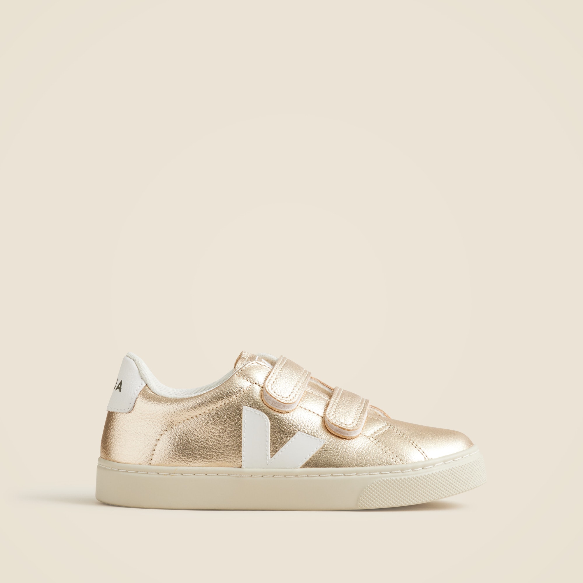VEJA ESPLAR ゴールド Kids' Veja™ Esplar Metallic Leather Sneakers For Girls | J.Crew