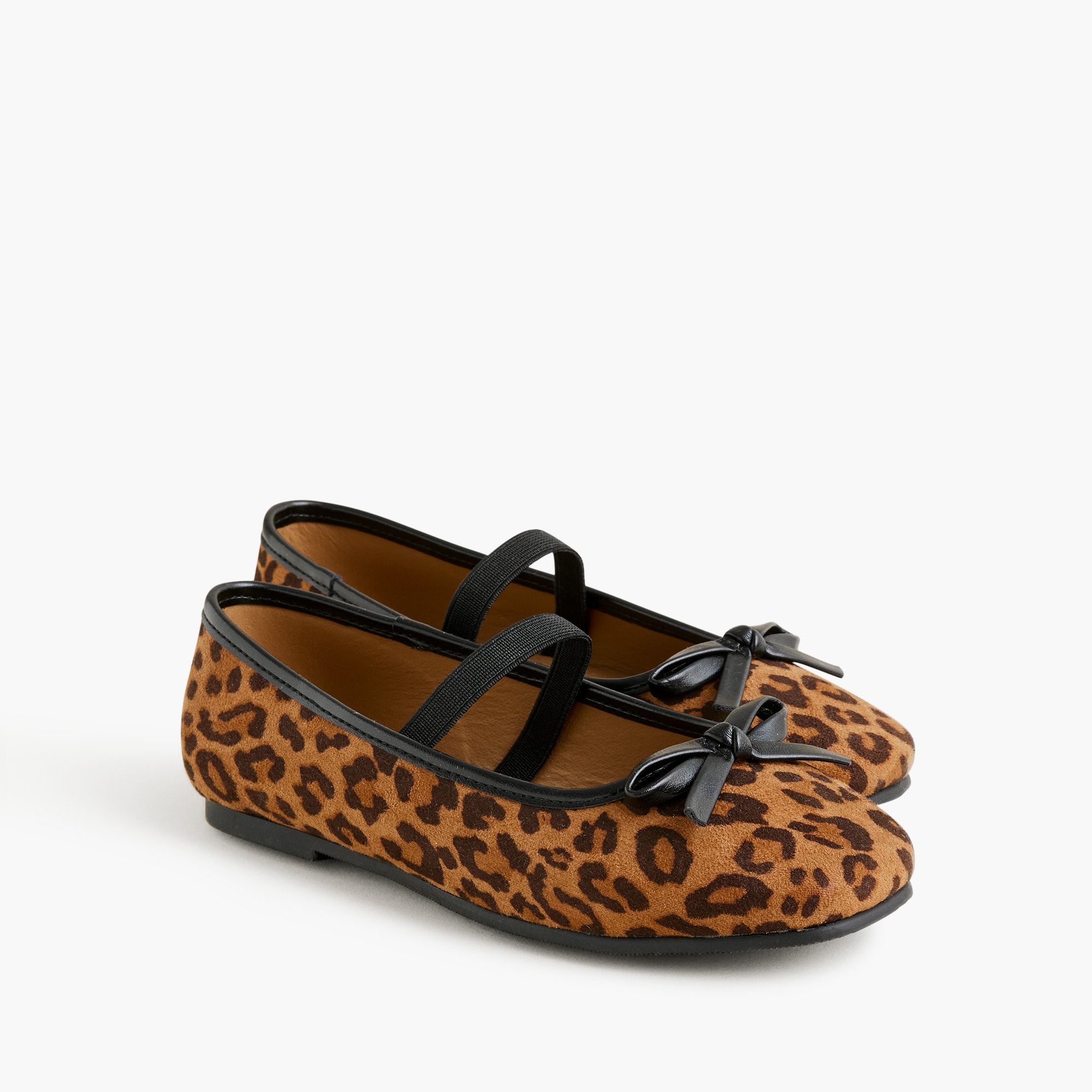 girls Girls' leopard ballet flats