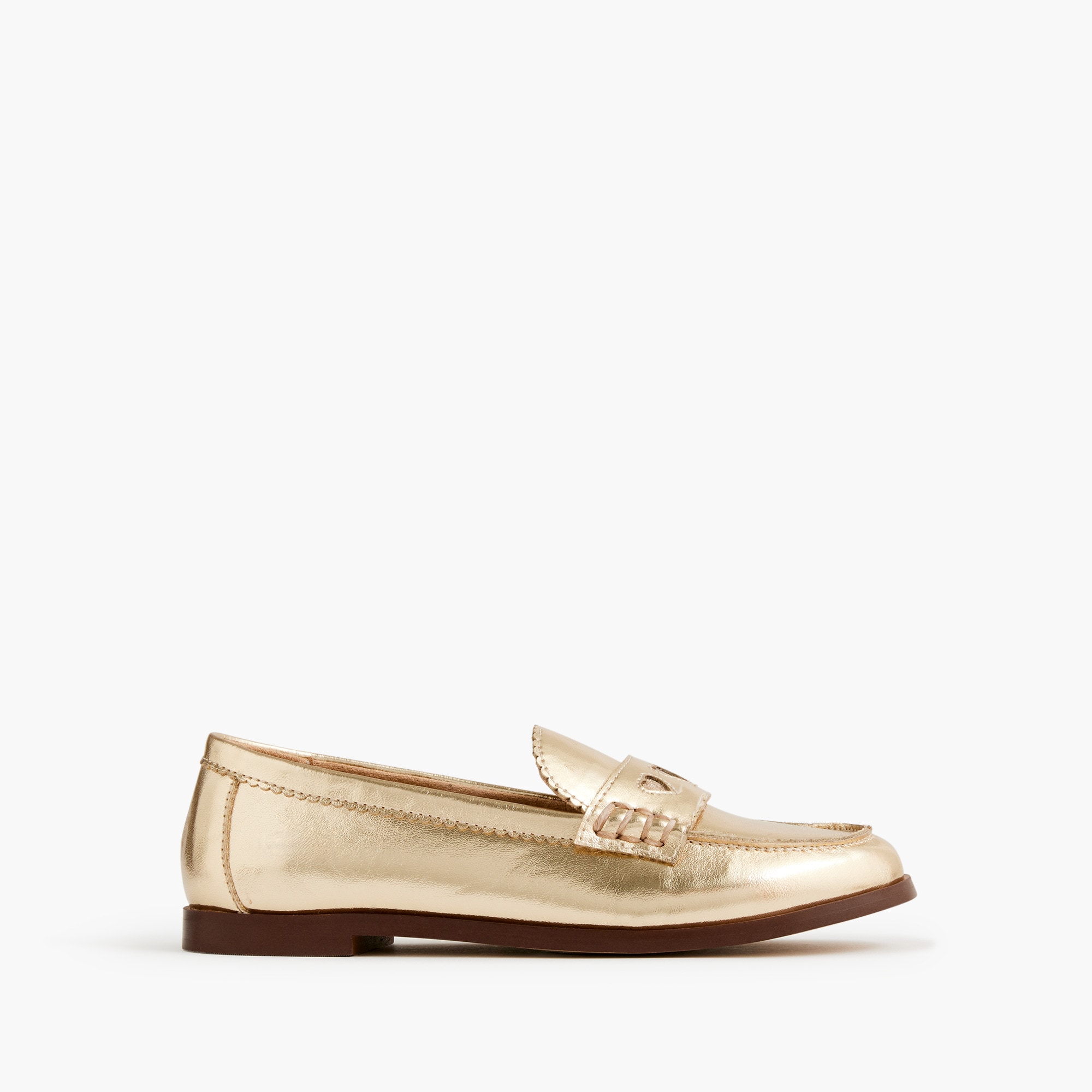 J Crew Girls Glitter Moccasins Crewcuts Shoes Crewcuts Metallic
