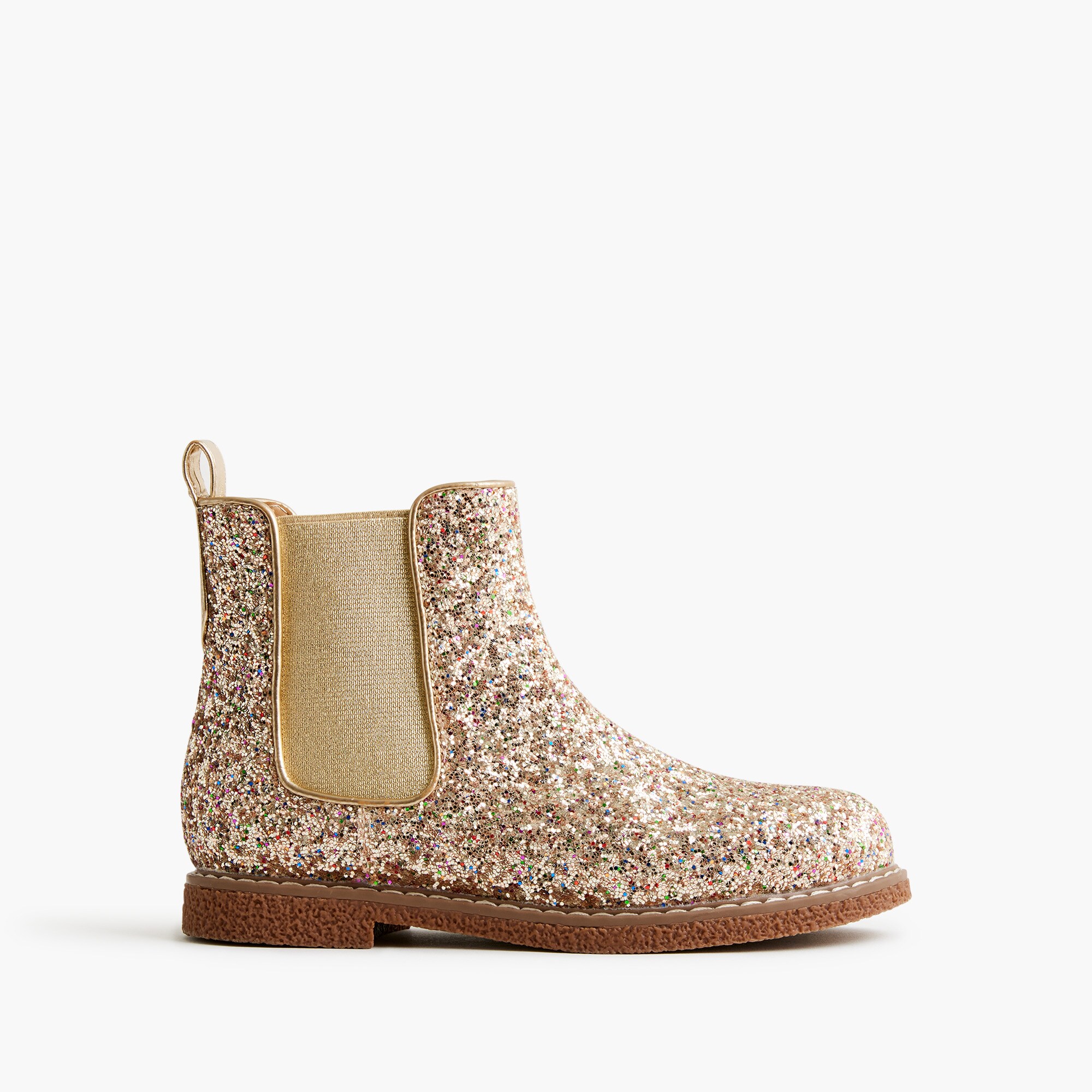 Girls' glitter Chelsea boots