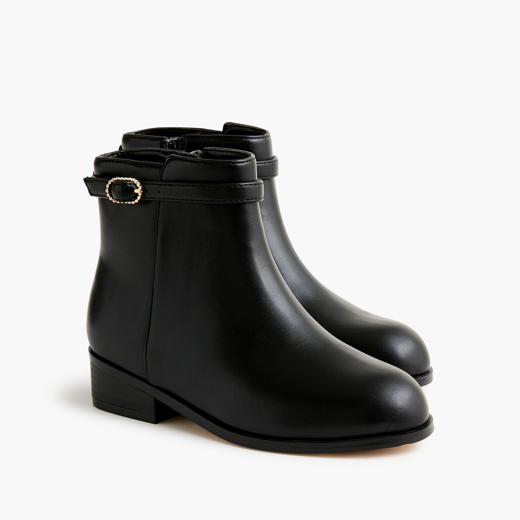 girls' buckle-strap booties for girls