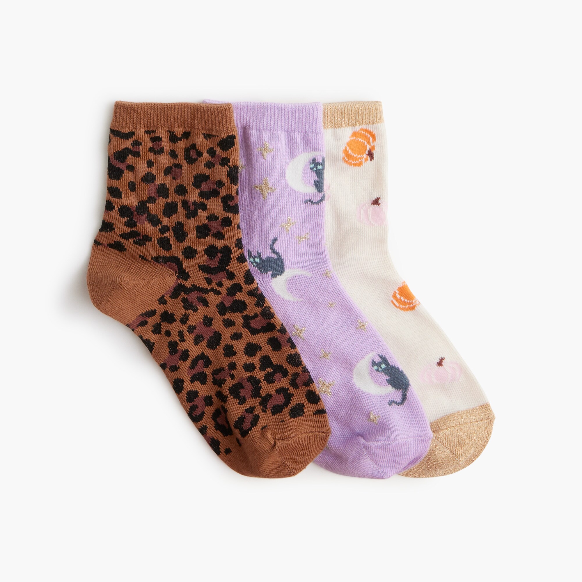girls' halloween socks pack-of-three for girls