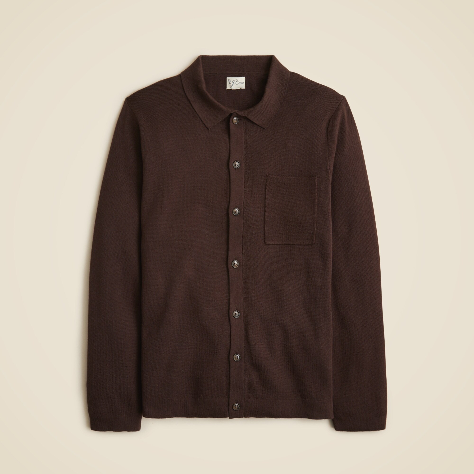 Milano-stitch Polo Cardigan Sweater For Men | J.Crew