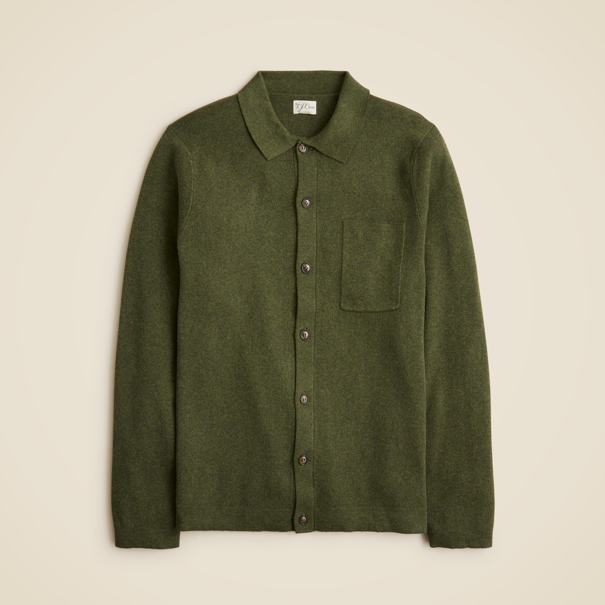 Milano-stitch Polo Cardigan Sweater For Men | J.Crew