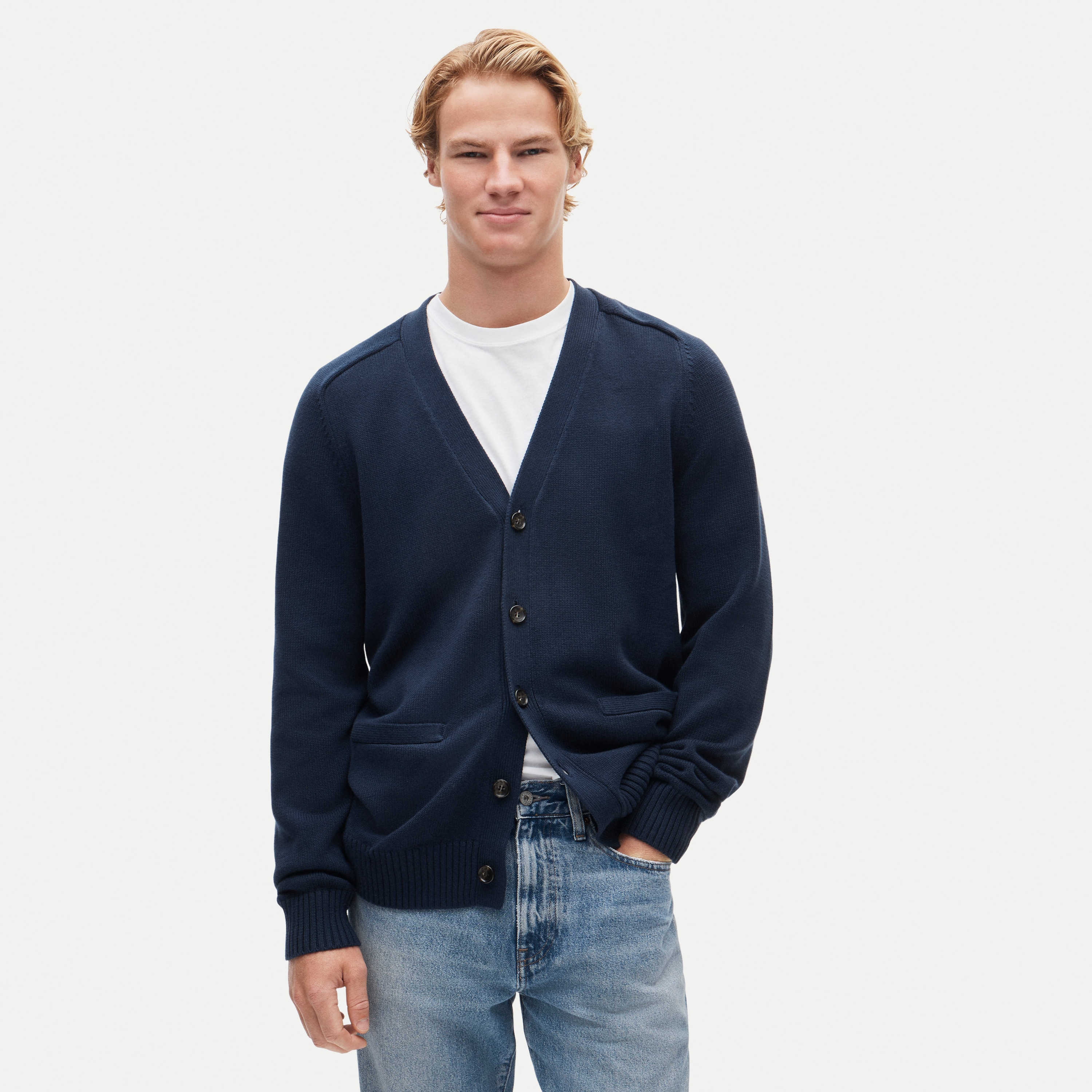 Heritage Cotton V-neck Cardigan For Men | J.Crew