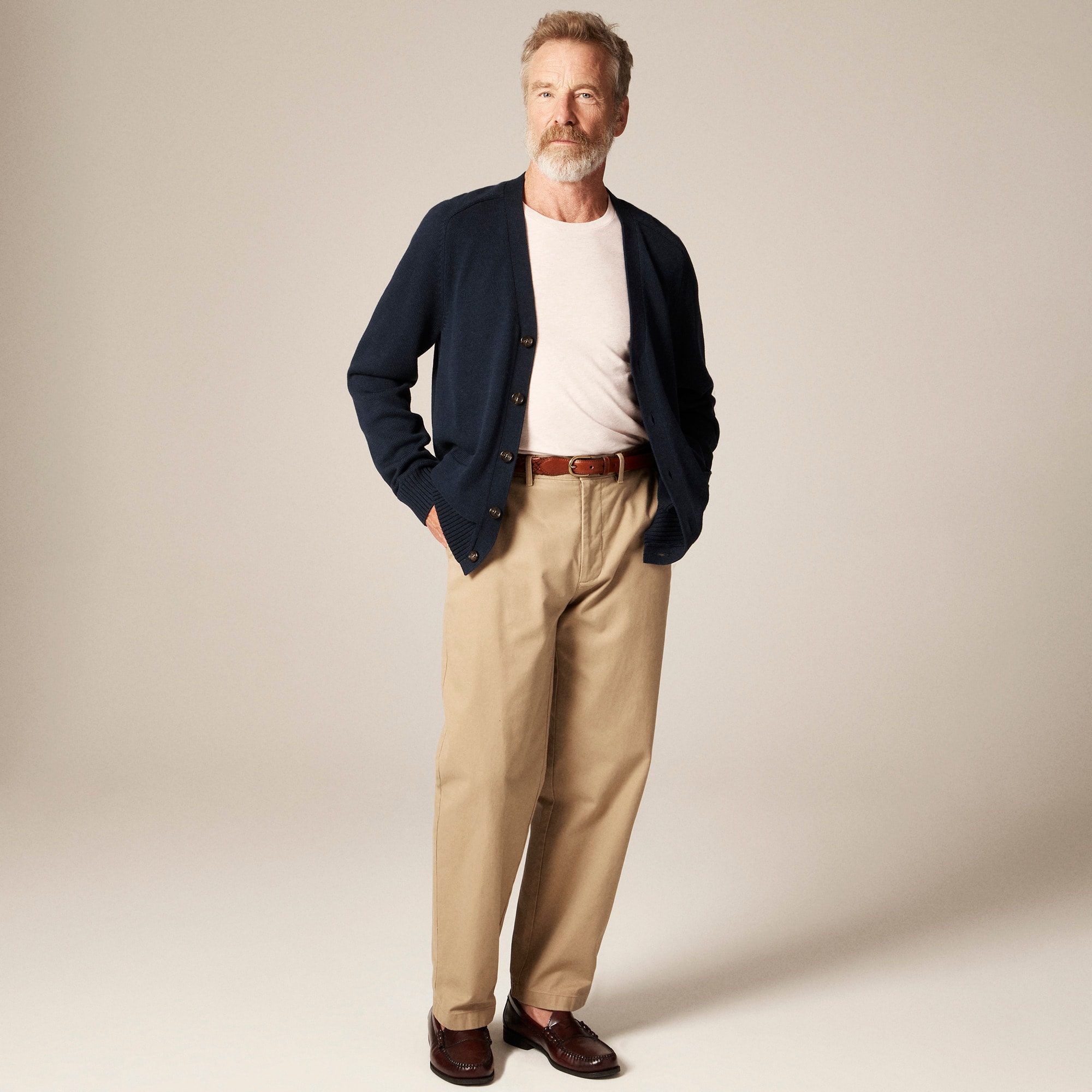 Heritage cotton V-neck cardigan