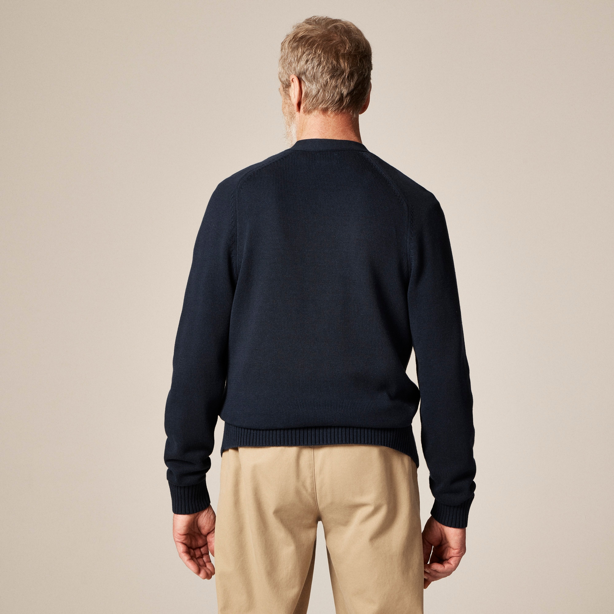 UNCLE’S CARDIGAN/Malachite F25k7214 The Sunday Collective collared classroom cardigan