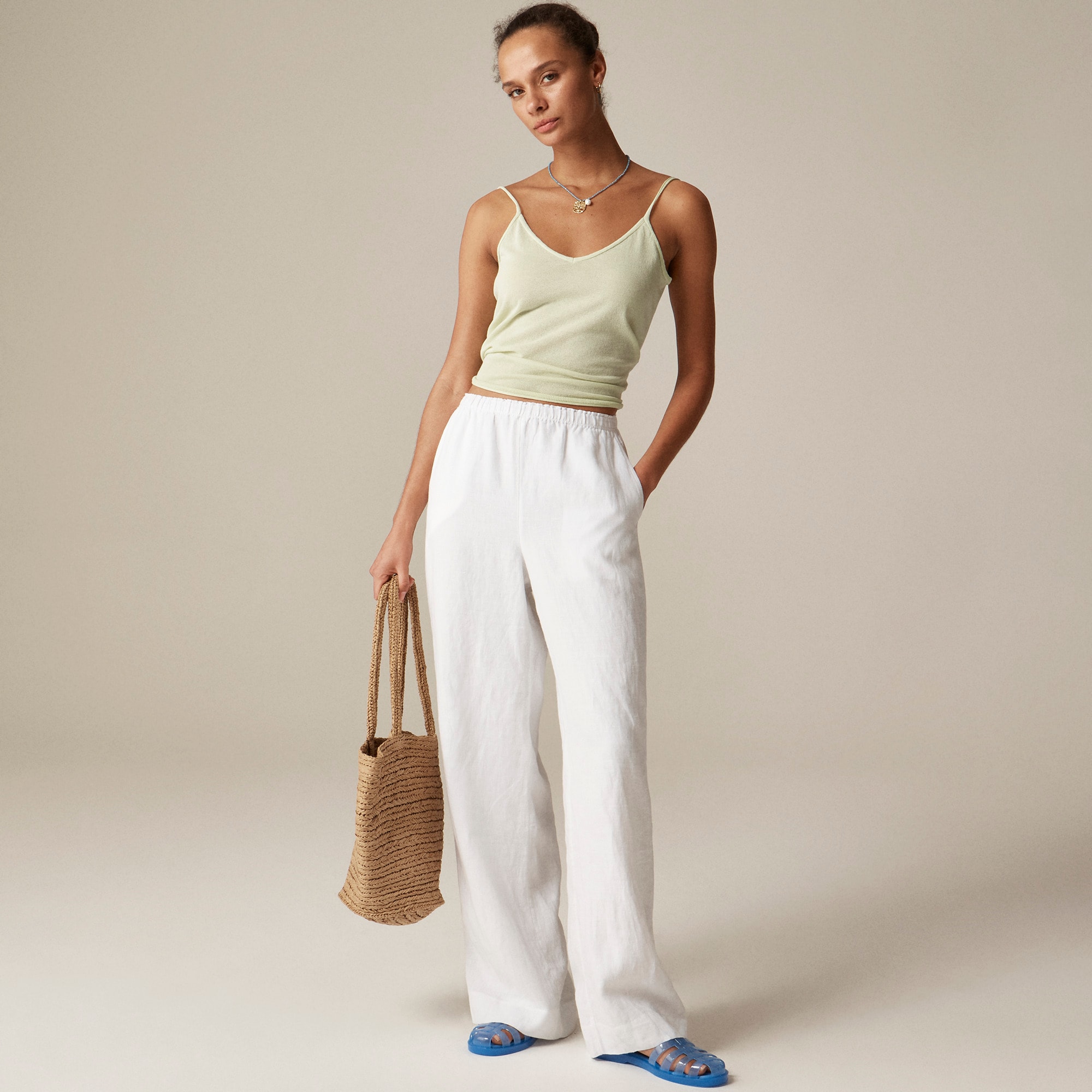 Stratus Pant In Linen For Women | J.Crew